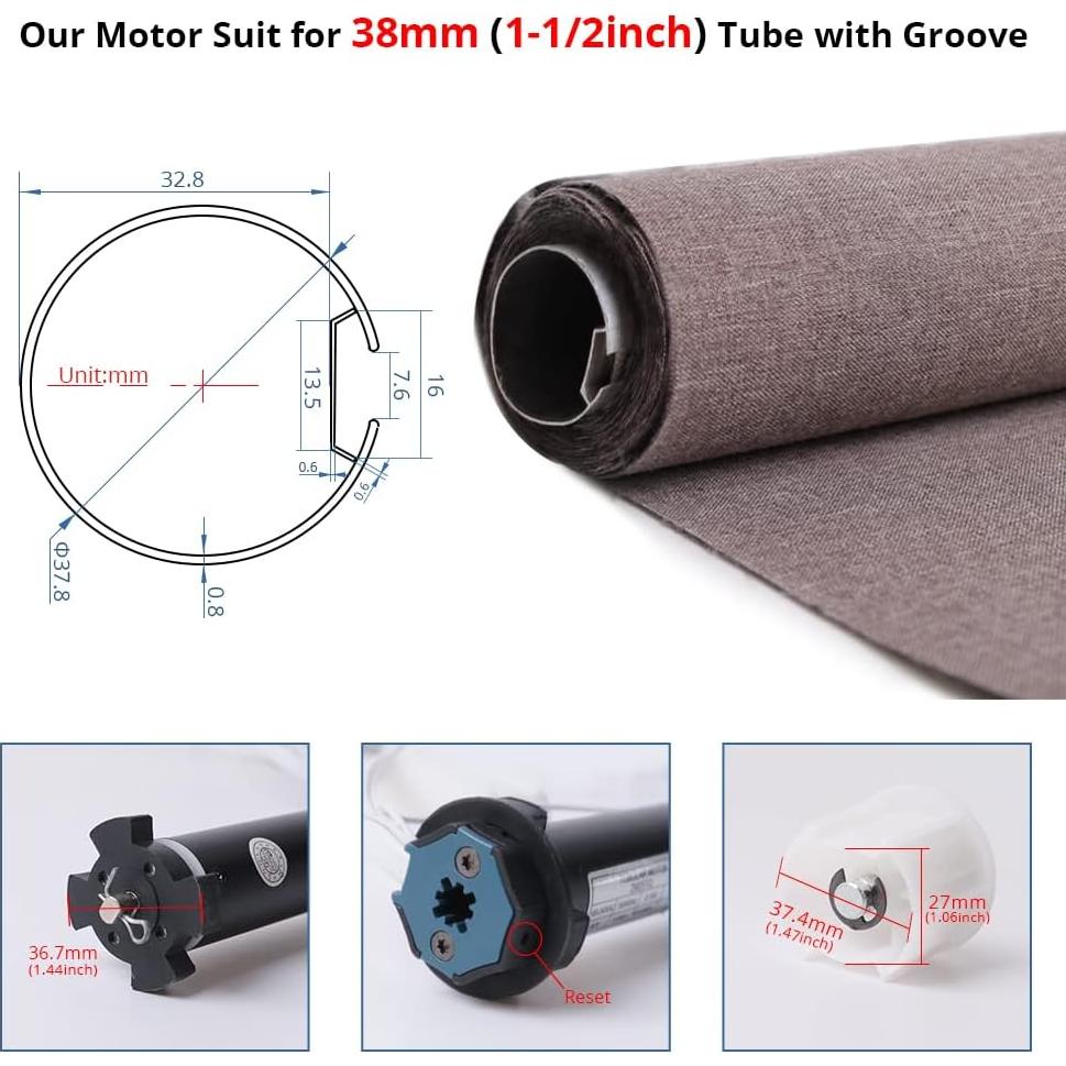 Motor de Persianas Enrollables Blindsmart ZM25TQWIFI-AU 3m 4kg