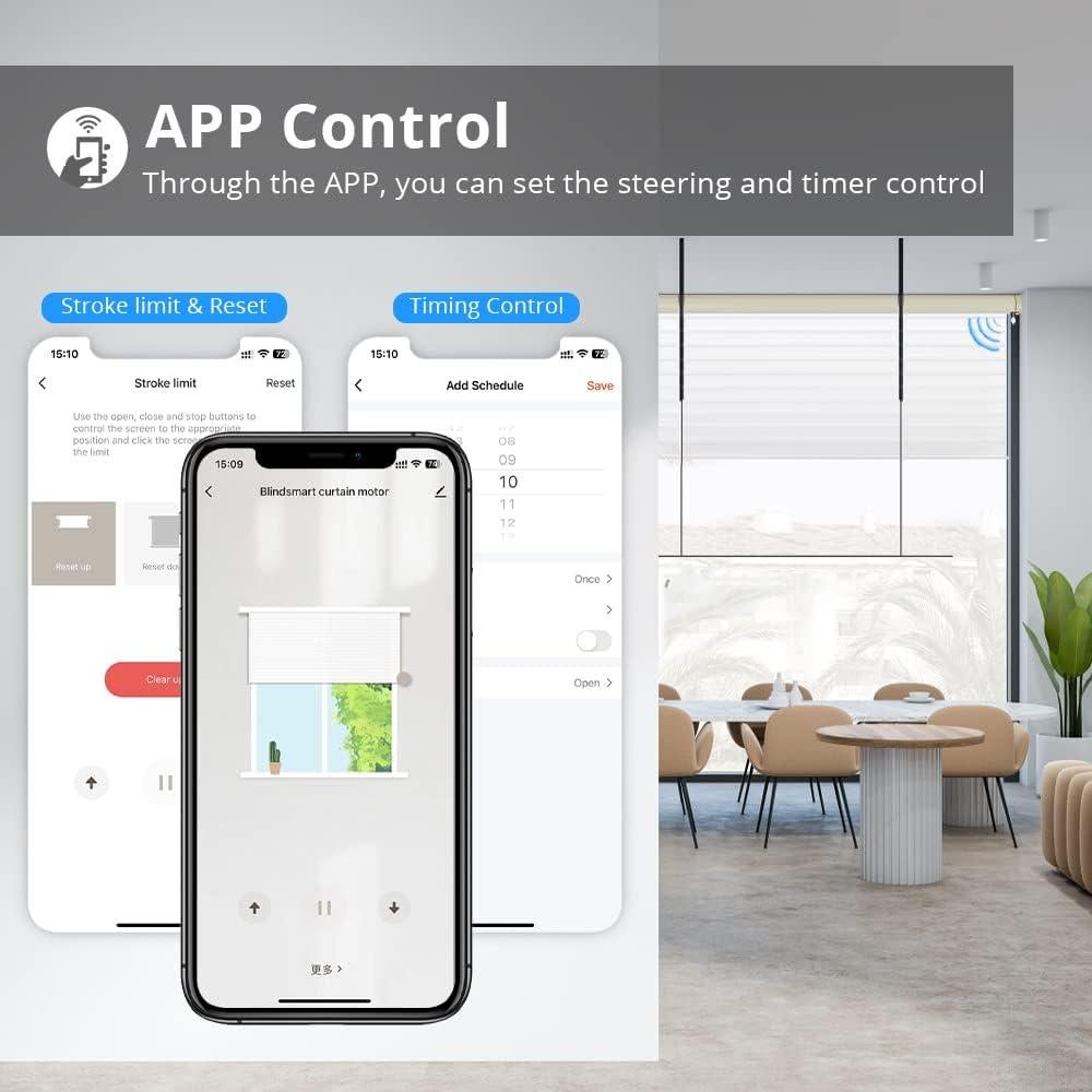 Motor de Persianas Enrollables Blindsmart ZM25TQWIFI-AU 3m 4kg