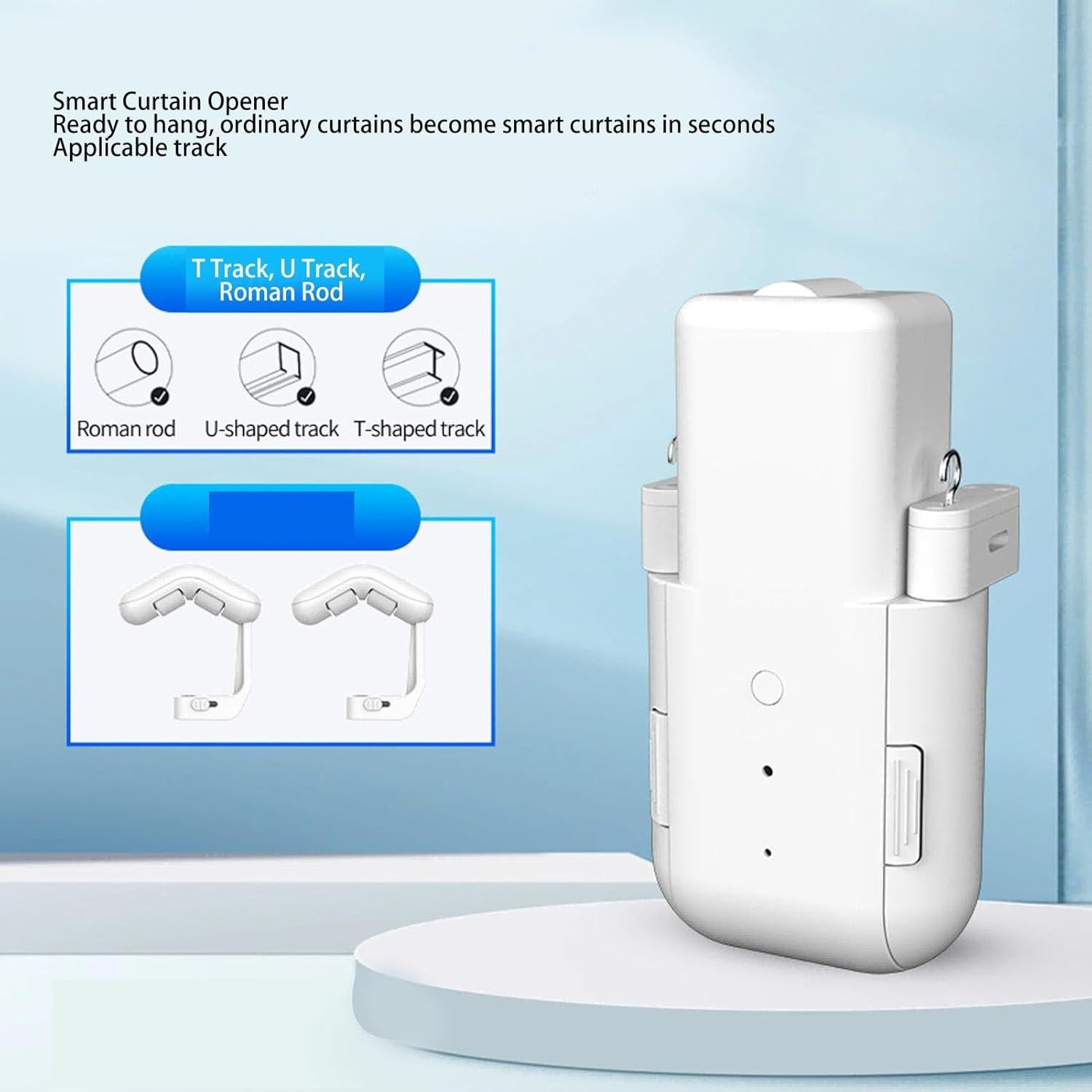 Apertura Automática de Cortinas Sanpyl con Control Remoto y Voz