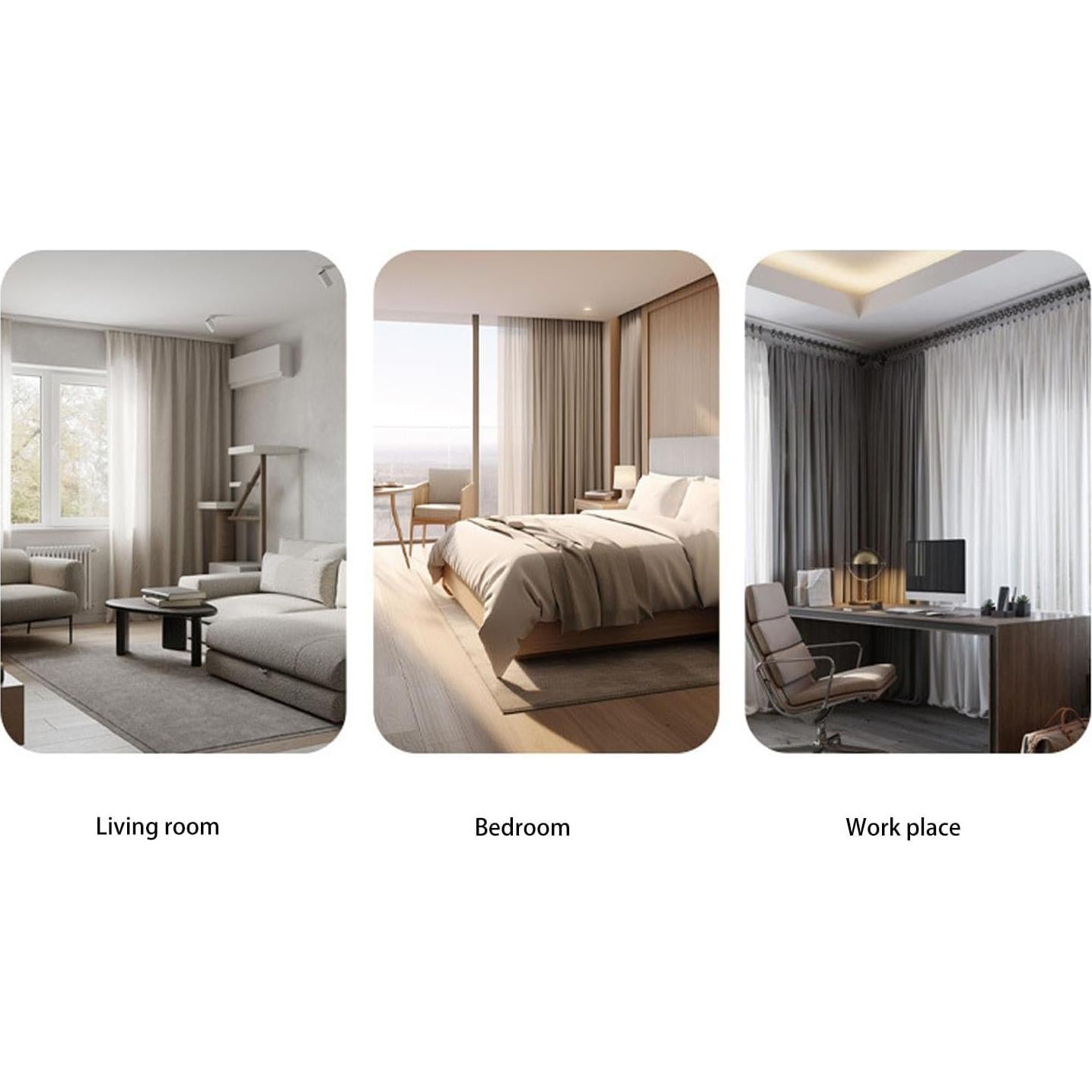 Apertura Automática de Cortinas Sanpyl con Control Remoto y Voz