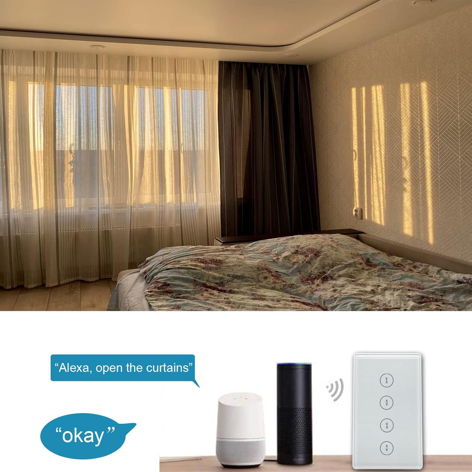 Interruptor Táctil para Cortinas Inteligentes Gantch GC-UWF2SQ WiFi