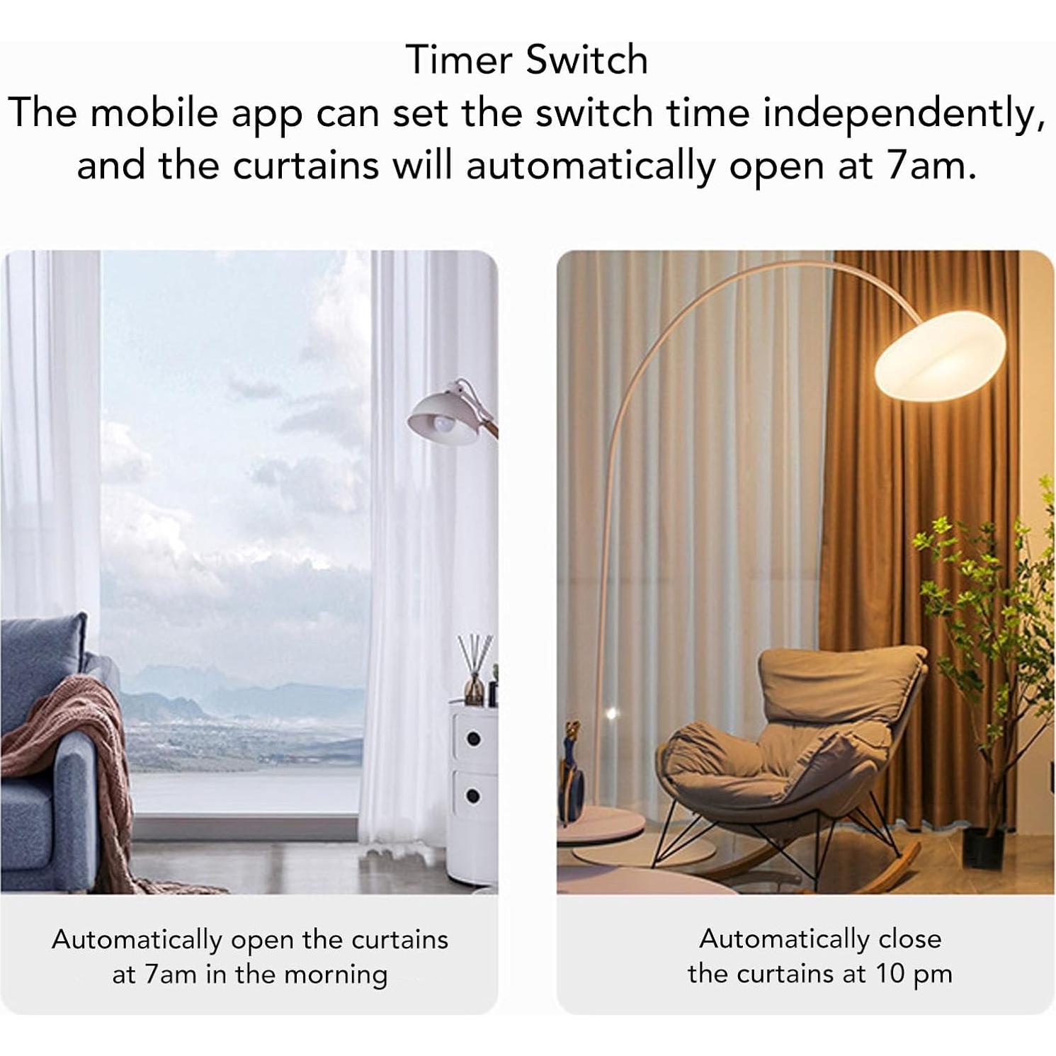 Motor de Cortina Inteligente Diydeg Solar Control APP 5200mAh