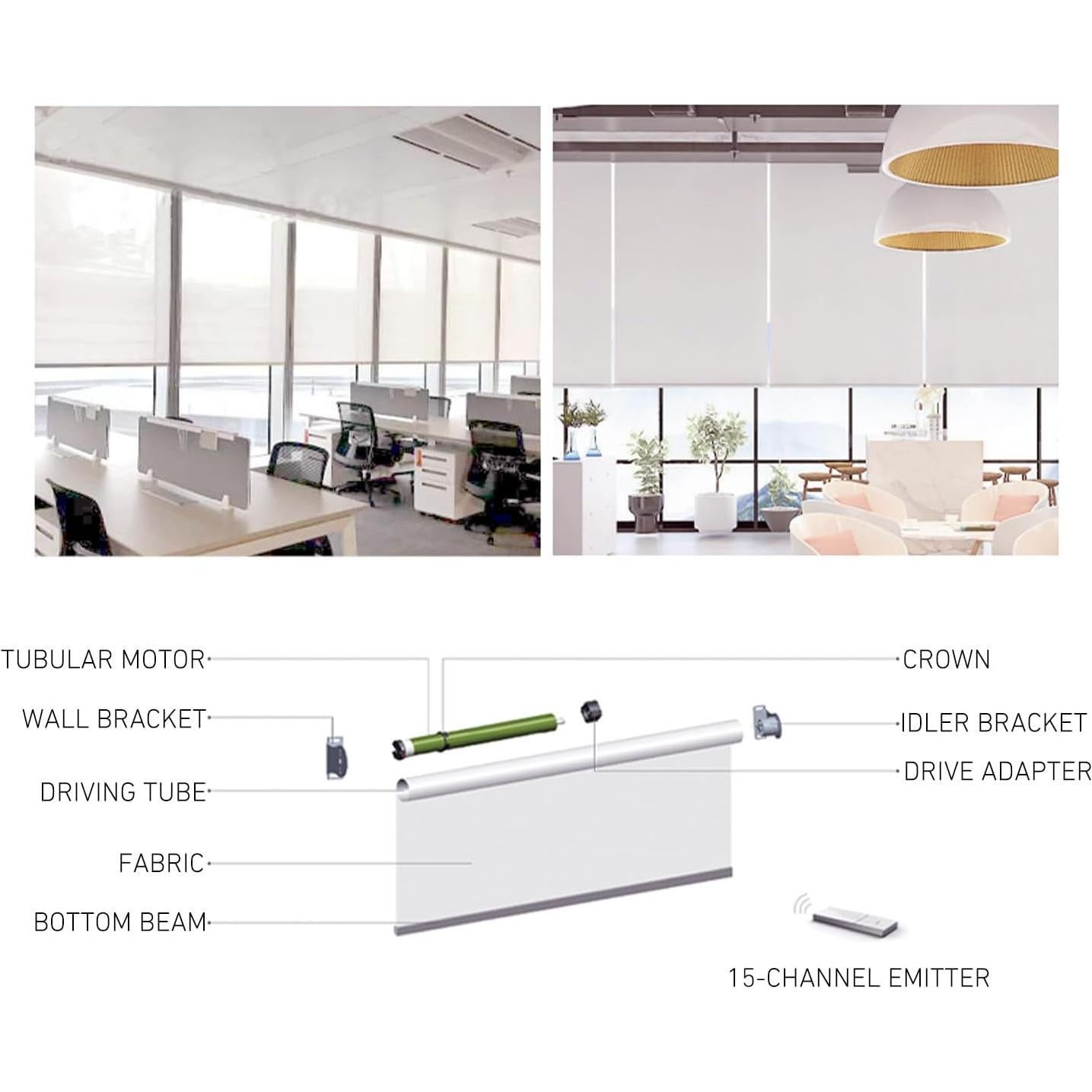 Motor de Batería Bidireccional HUIYEETEX DM25LEU - Silencioso y Fácil Instalación