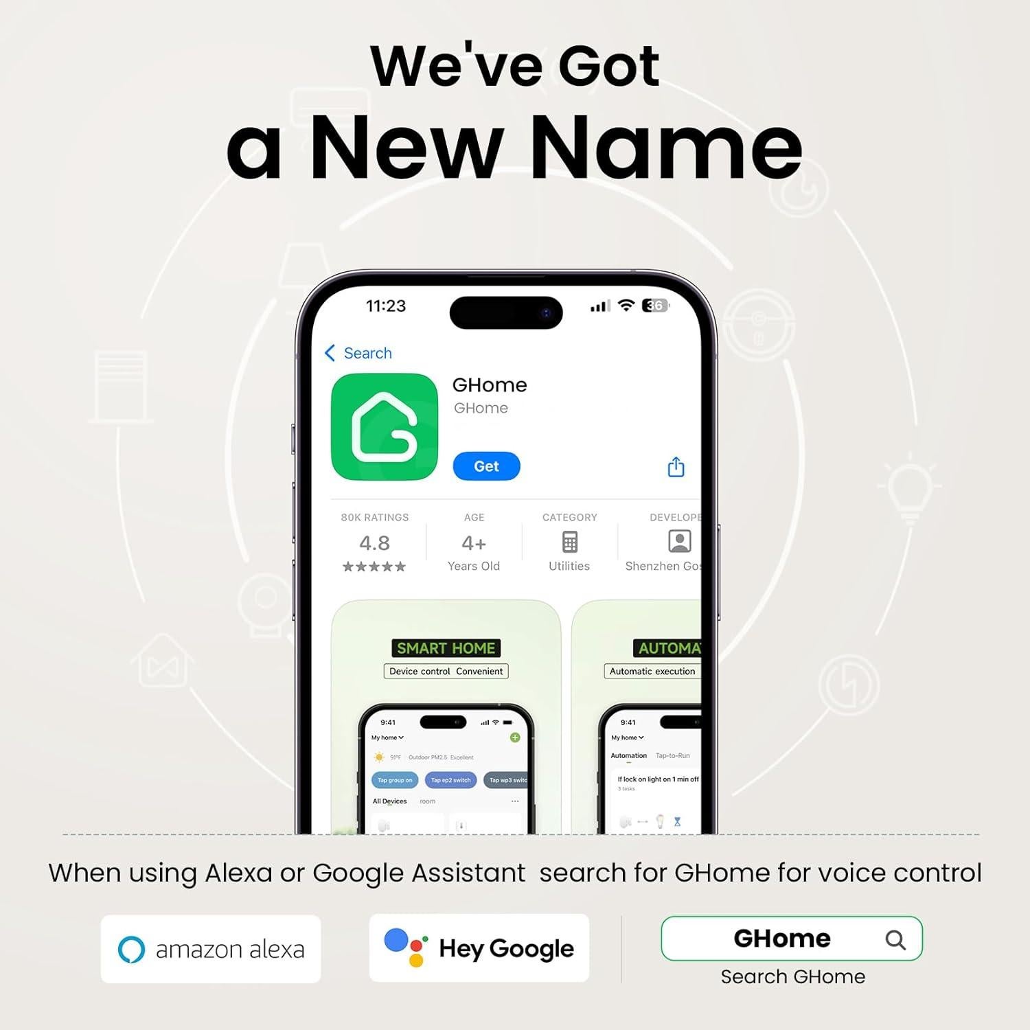 Interruptor Regulador Inteligente GHome SW2-1 Wi-Fi 2.4GHz