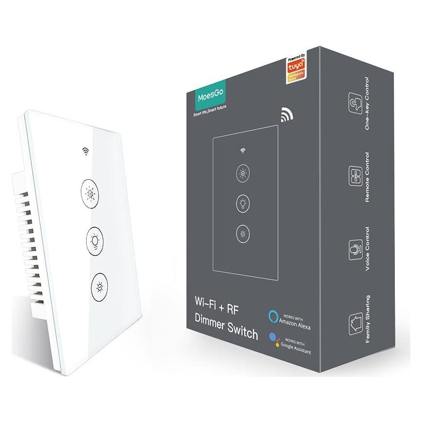 Interruptor Regulador de Luz Inteligente MoesGo WiFi Blanco