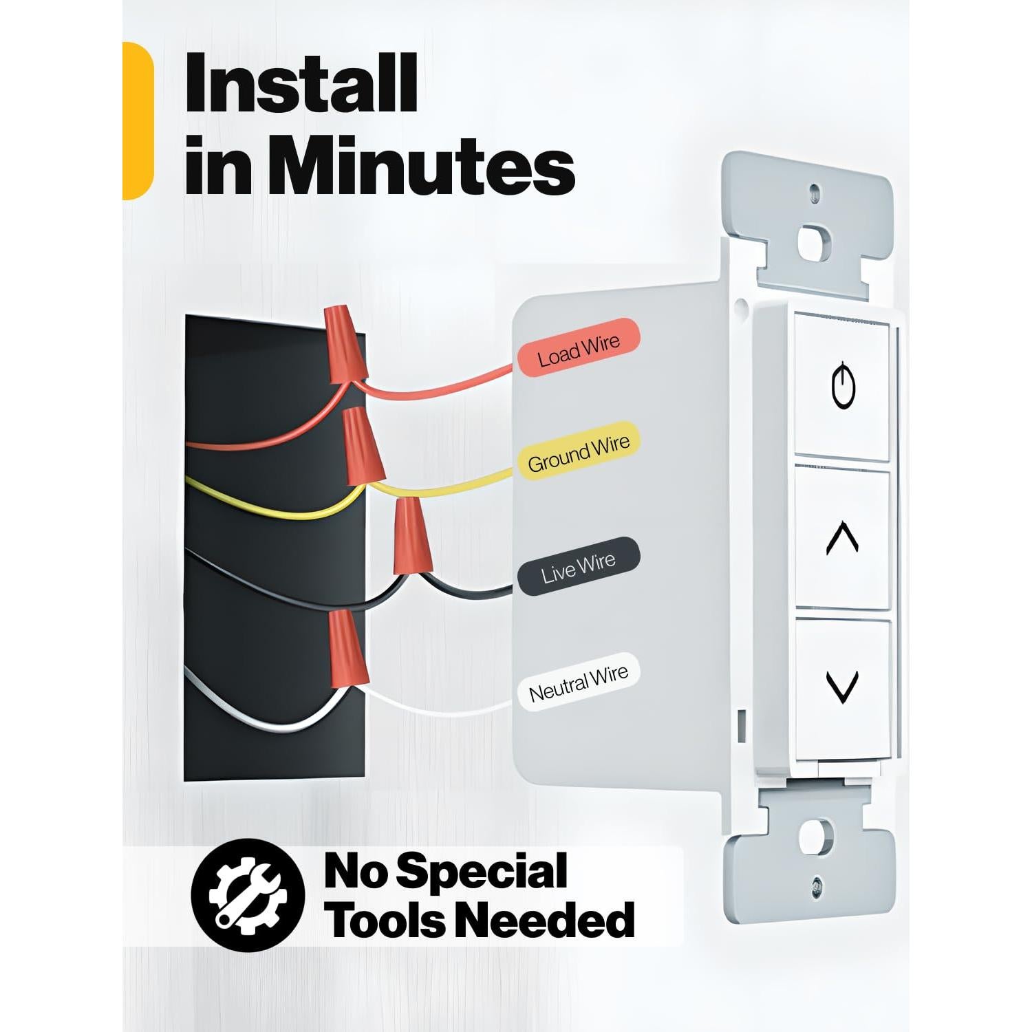 Interruptor Regulador Inteligente Sunco 120V Doble Palanca WiFi