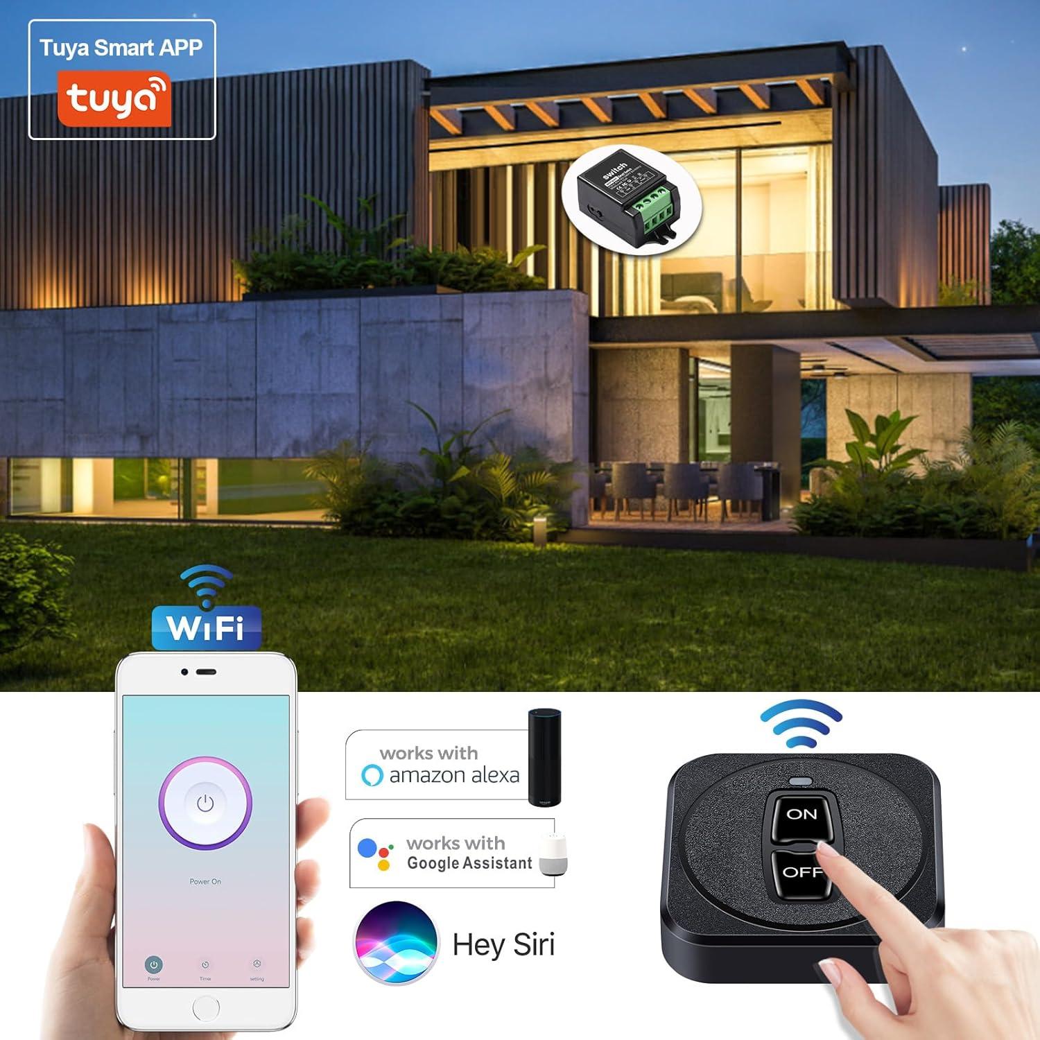 Interruptor Inteligente WiFi SRDKG RF 433MHz 10A 220V