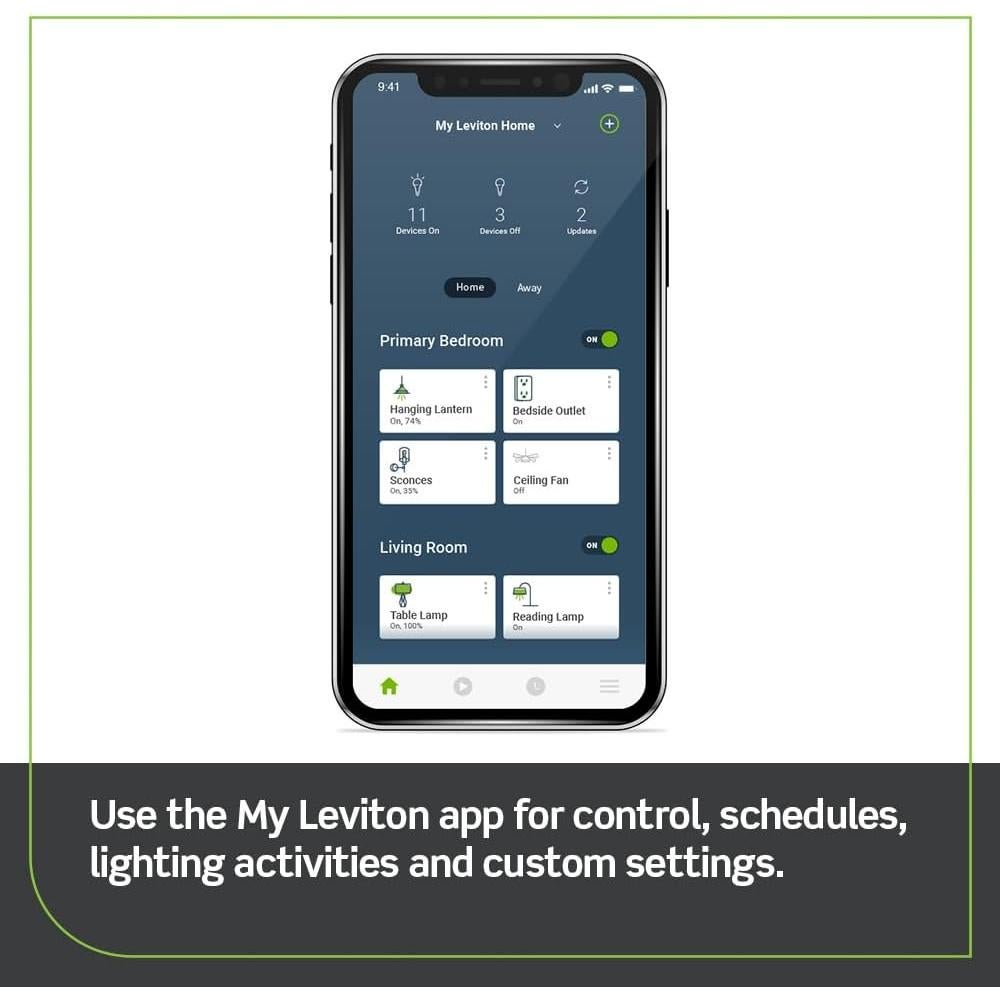 Kit de Regulador Inteligente Leviton DN6HD y Puente Wi-Fi MLWSB