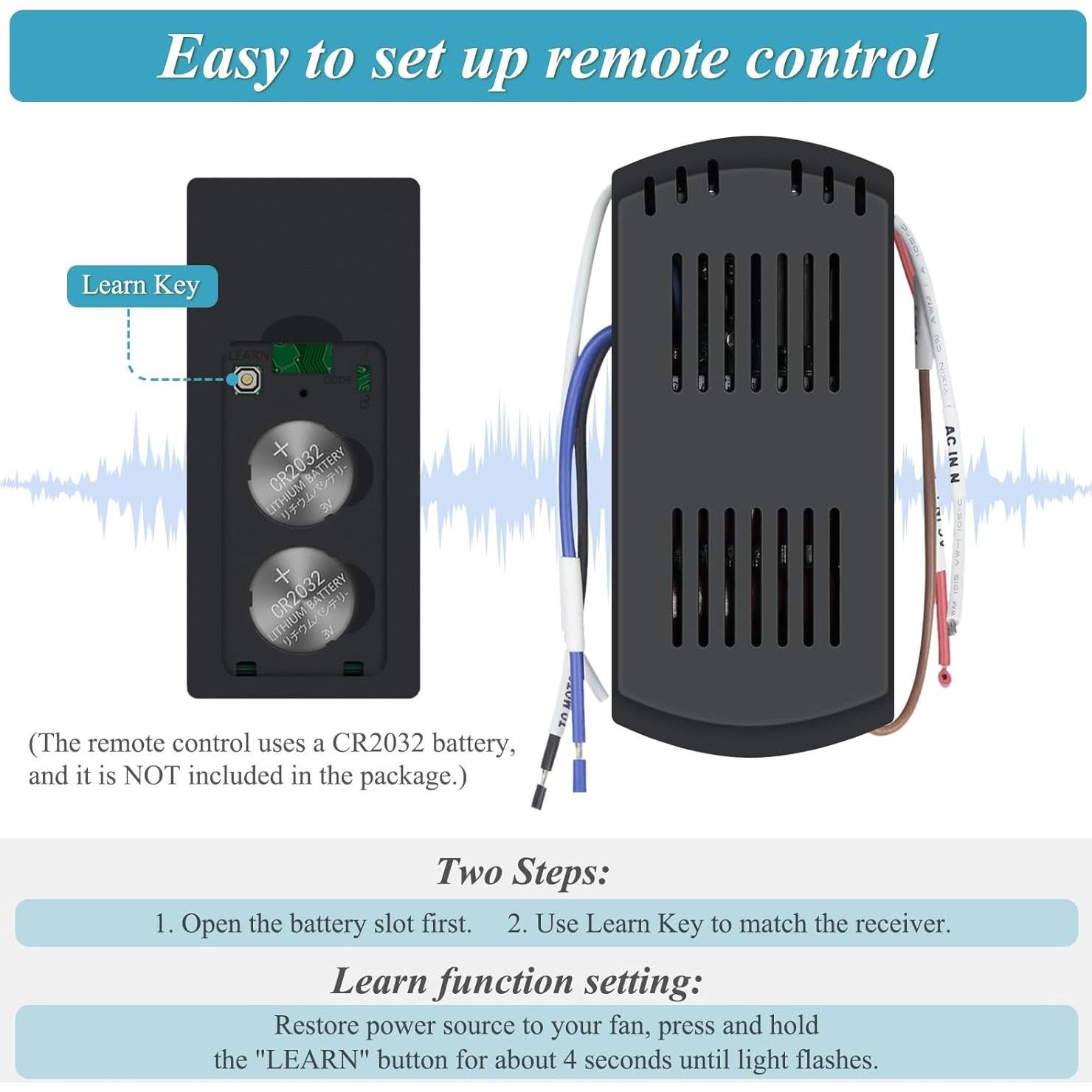 Kit Control Remoto Ventilador Techo Prichor WiFi 3 Velocidades