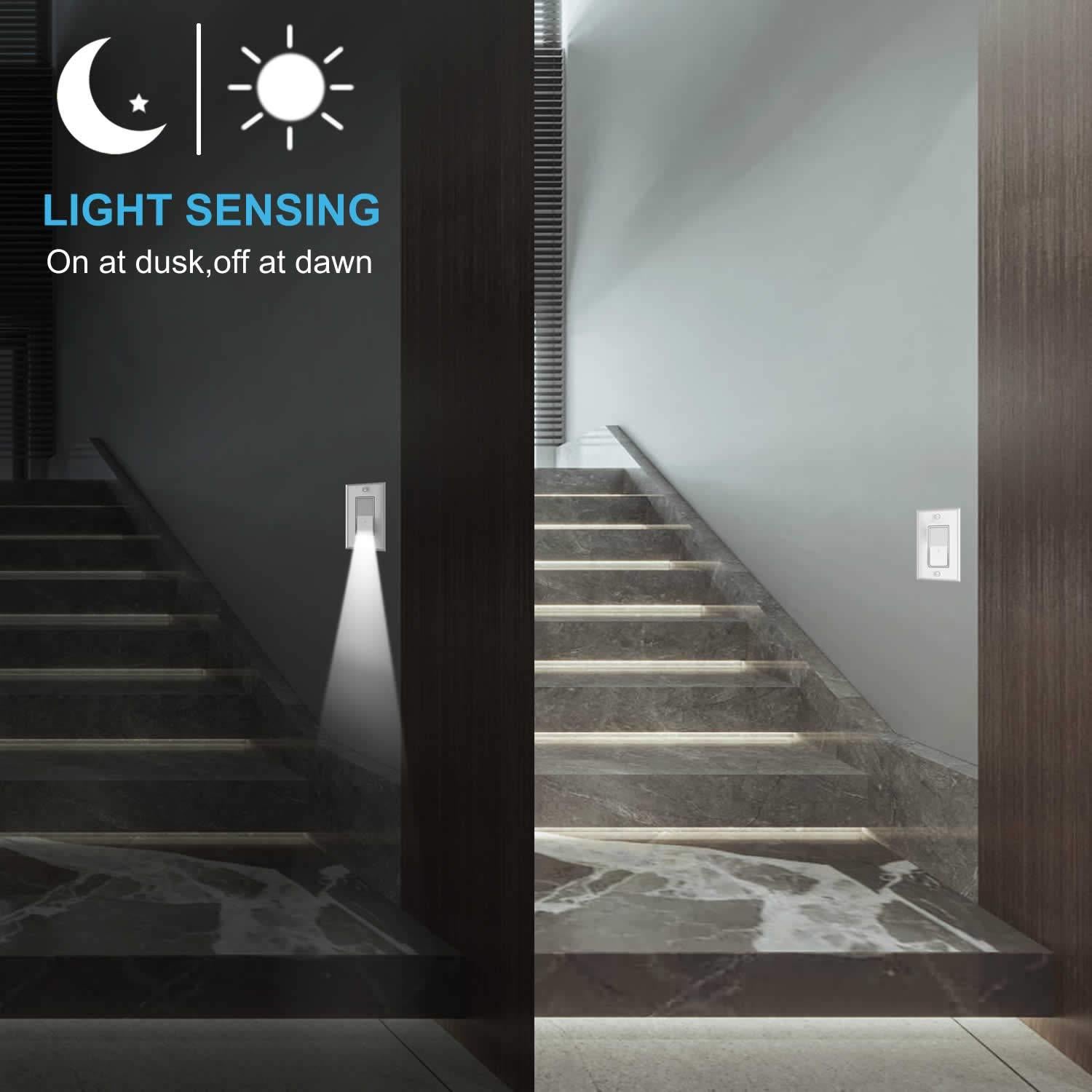 Interruptores de Luz Iluminados SOZULAMP 15A 120-277V Blanco