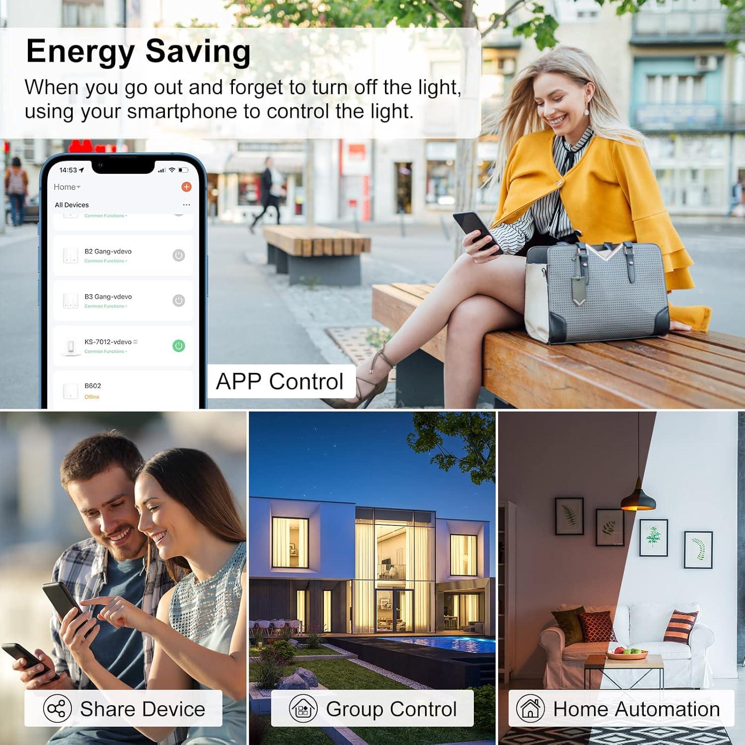 Interruptores Reguladores Inteligentes Milfra 3 Vías Paquete de 2