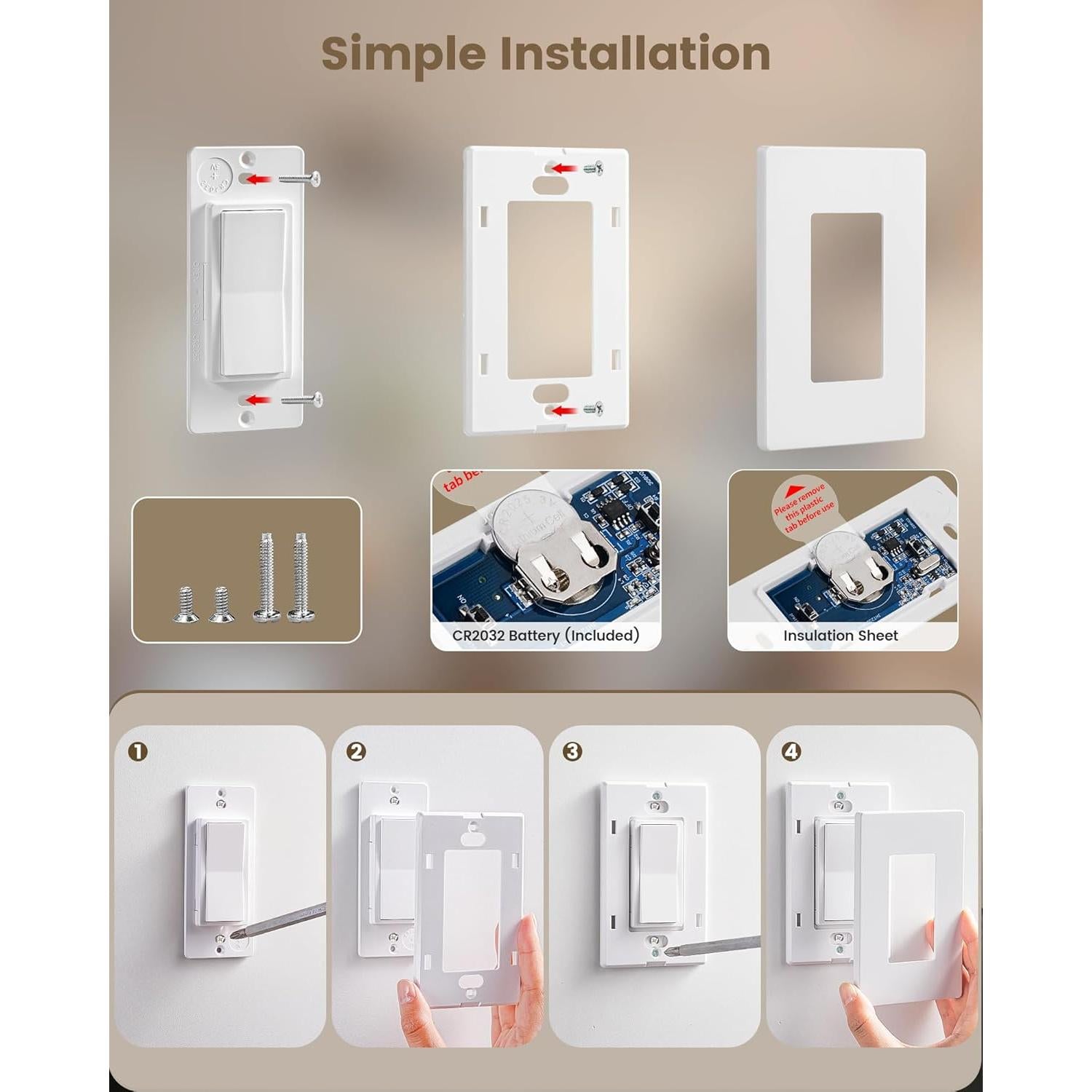 Enchufe de Luz Inalámbrico SURAIELEC con Control Remoto E26