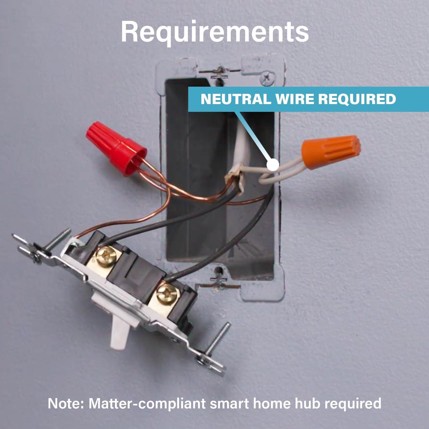 Interruptor Inteligente Legrand Wi-Fi Matter 1800W 1 Polo