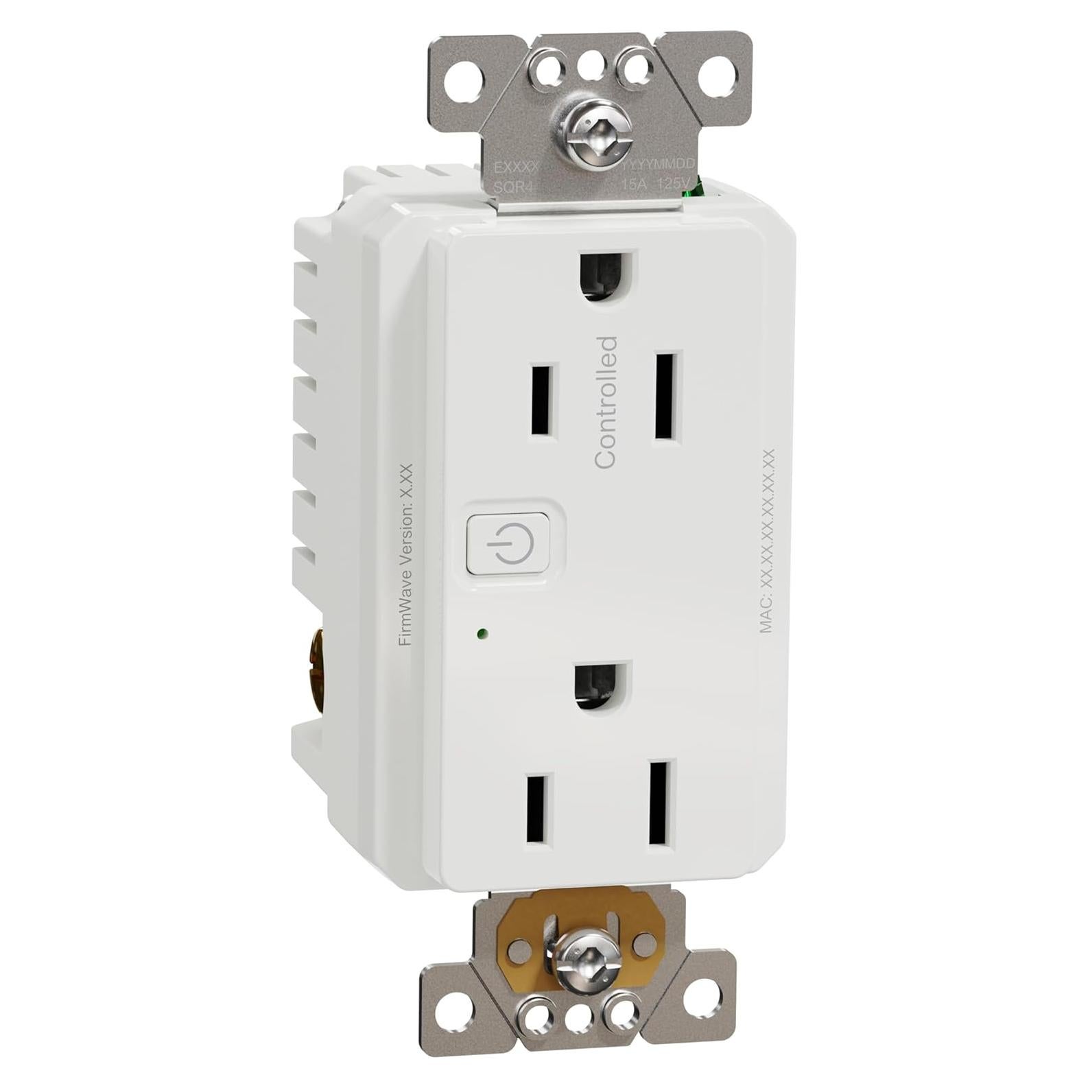Enchufe Inteligente Z-Wave Square D SQR44102WHZ 15A 120V Blanco