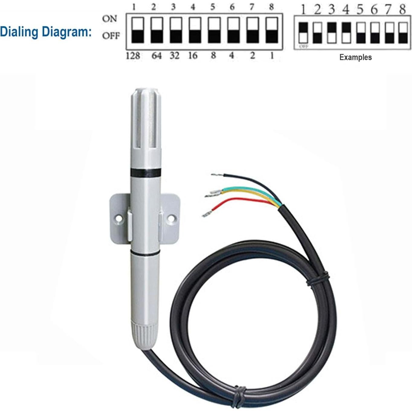Sensor de Temperatura y Humedad RQG Modbus RTU -40°C a 125°C