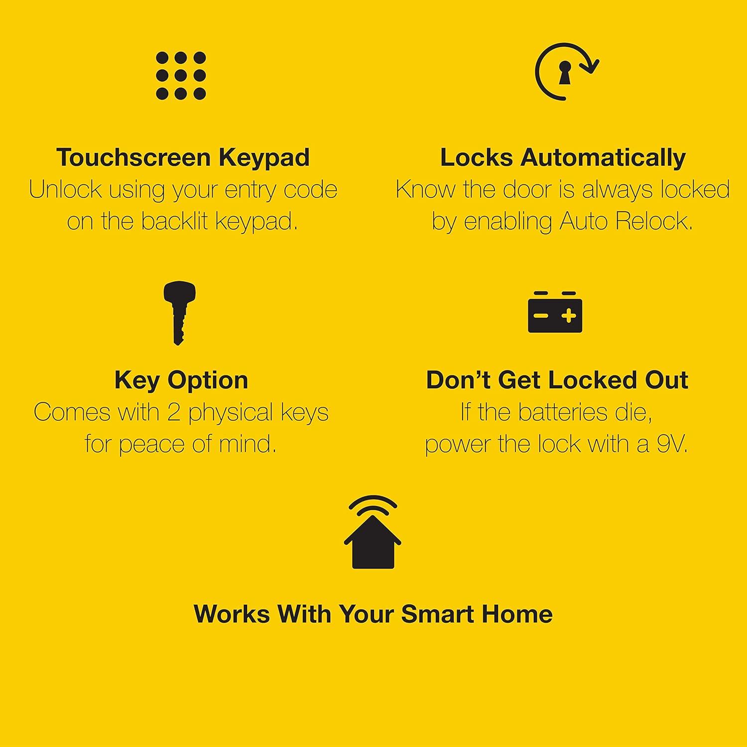 Cerradura Inteligente Yale Assure Lever Z-Wave Bronce 2.1kg