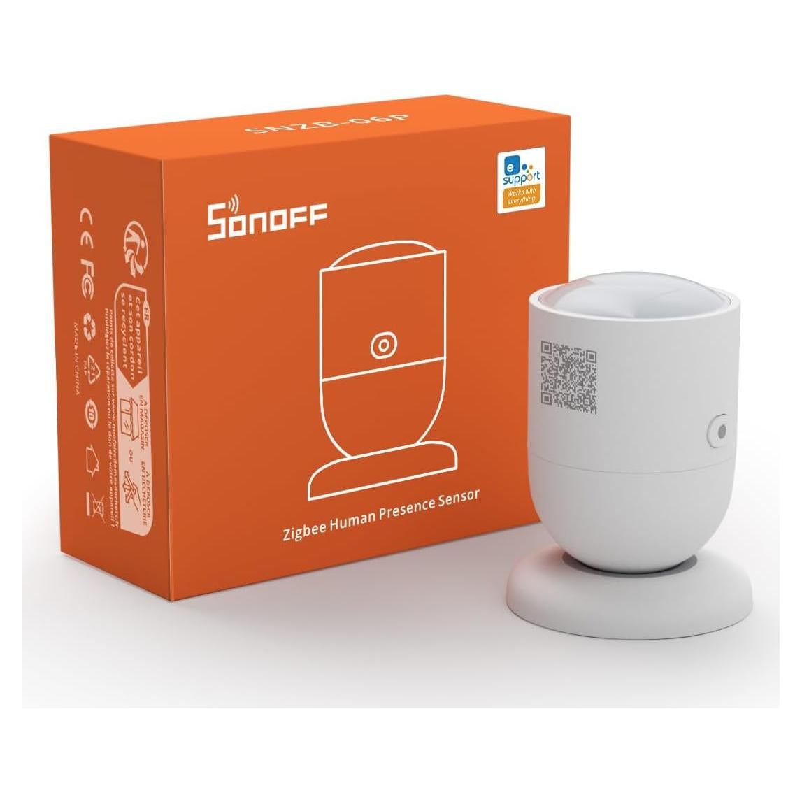 Sensor de Presencia Humana Zigbee SONOFF SNZB-06P 5.8GHz