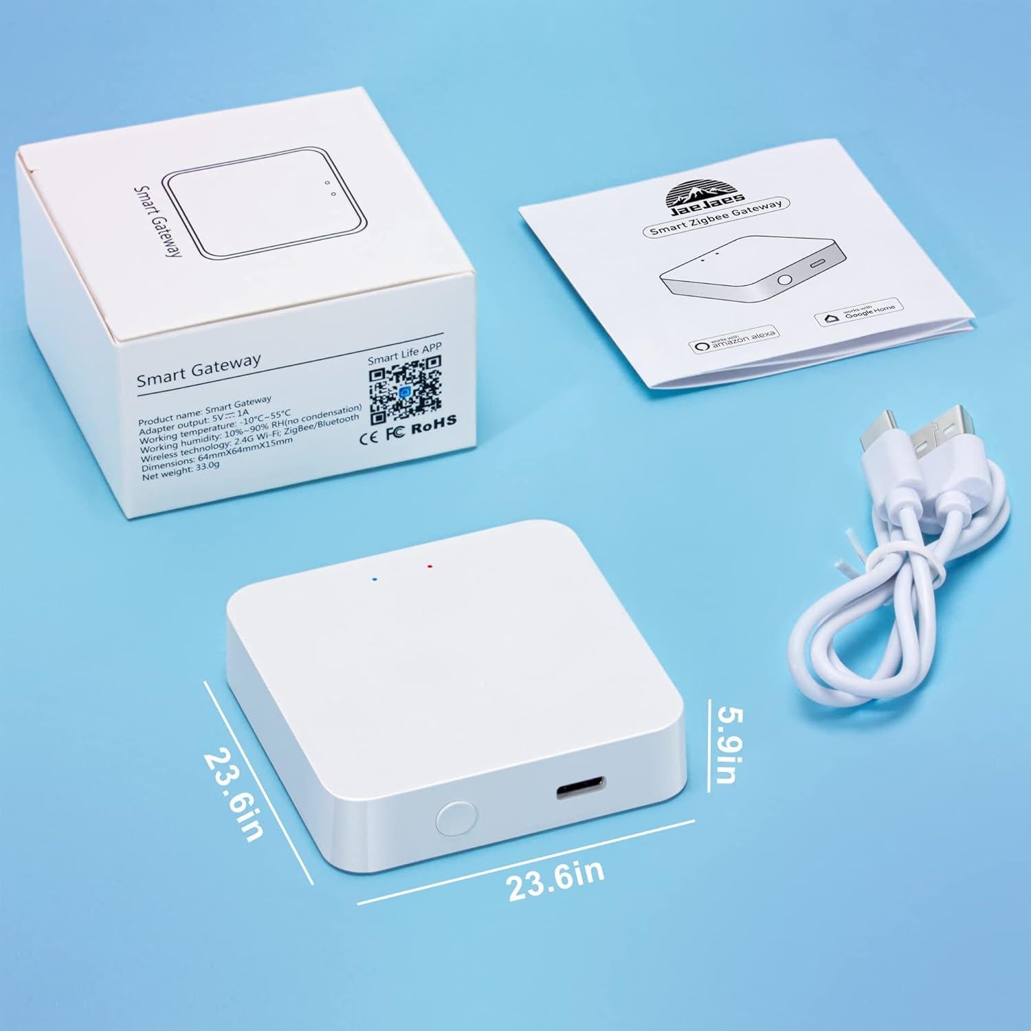 Hub Zigbee JaeJaes para Cortinas Motorizadas V0007/V0008