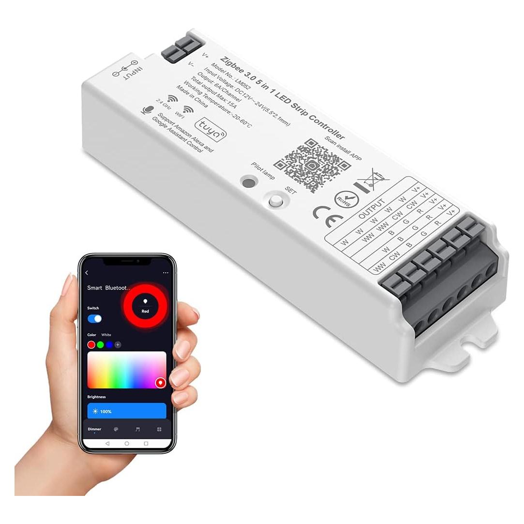 Controlador de tira LED SEZO LM052 ZigBee 5en1 DC12V 180W