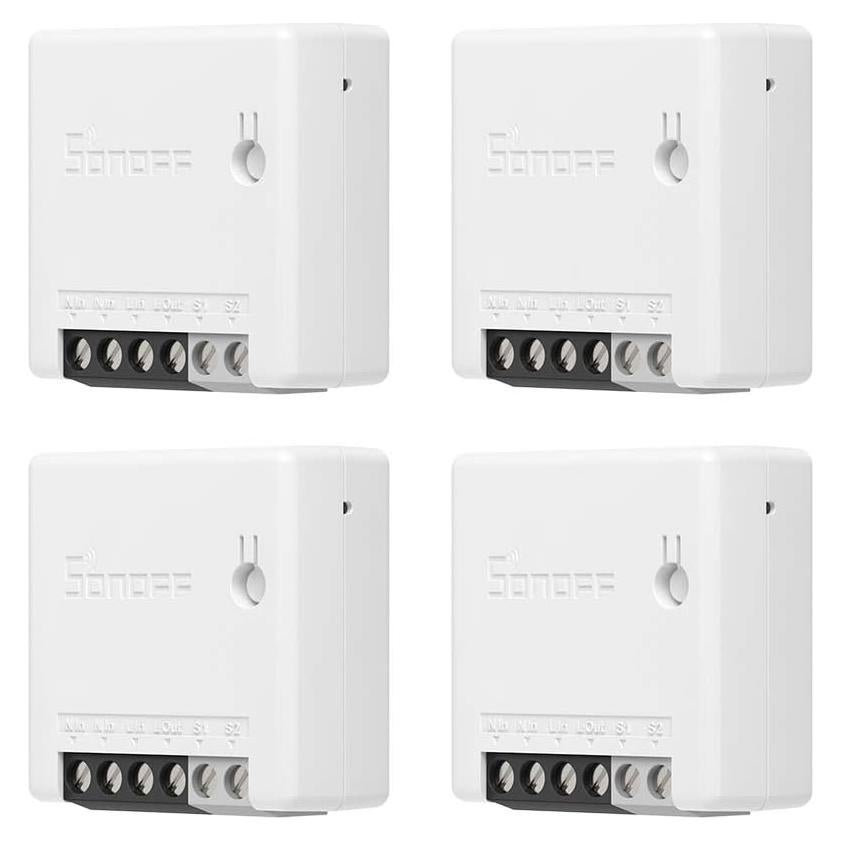 Interruptor de Luz Inteligente SONOFF ZBMINI 1000W Paquete de 4