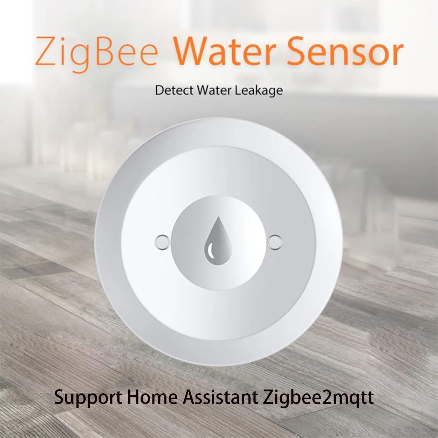Detector de Fugas de Agua Haozee Zigbee, Alarma Inalámbrica IP66