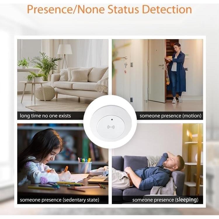 Sensor de Presencia Humana Haozee Zigbee 24G Auto-On/Off