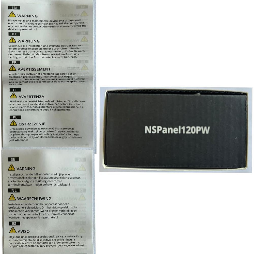 Panel de Control Inteligente Smilewolf NSPanel Pro Zigbee 3.0