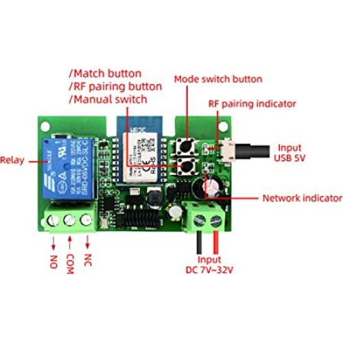 Módulo Relé Inteligente WiFi 12V Tuya para Hogar - Control Remoto