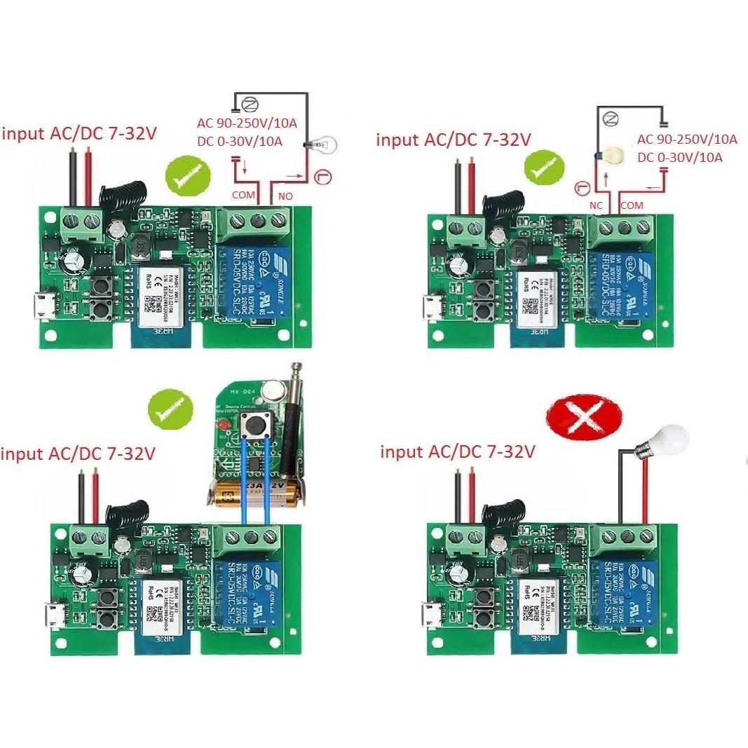Módulo Relé Inteligente WiFi 12V Tuya para Hogar - Control Remoto
