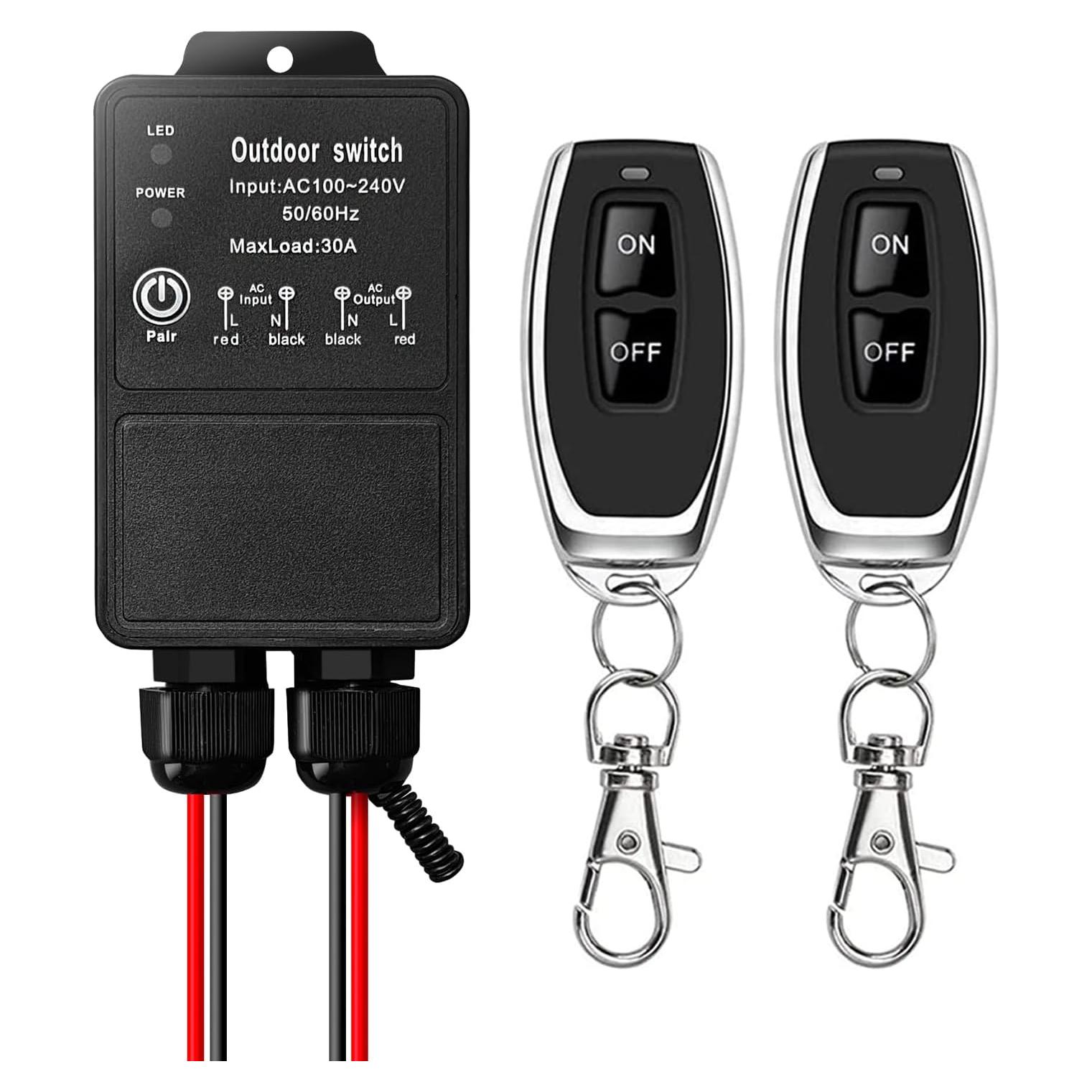 Interruptor Remoto Inalámbrico DieseRC 30A IP65 100-240V