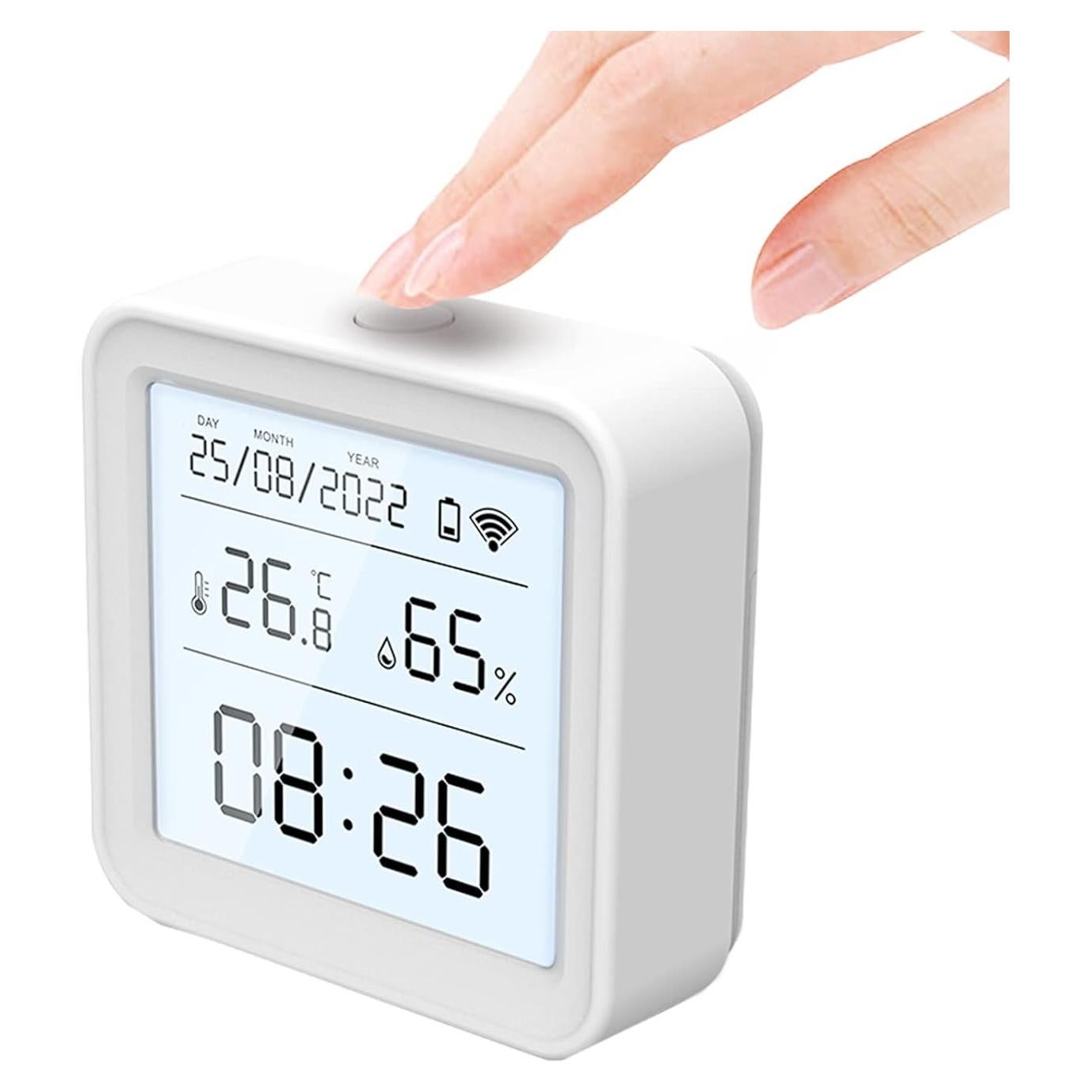 Sensor de Temperatura y Humedad eMylo Zigbee, Compatible con Alexa