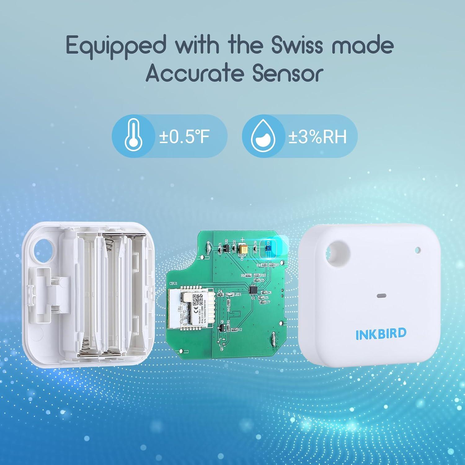 Termómetro Higrómetro WiFi INKBIRD IBS-TH3, Control Remoto