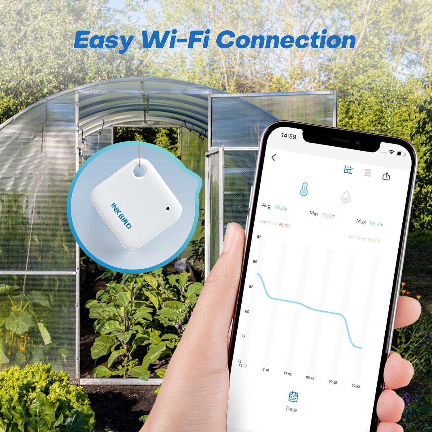Termómetro Higrómetro WiFi INKBIRD IBS-TH3, Control Remoto