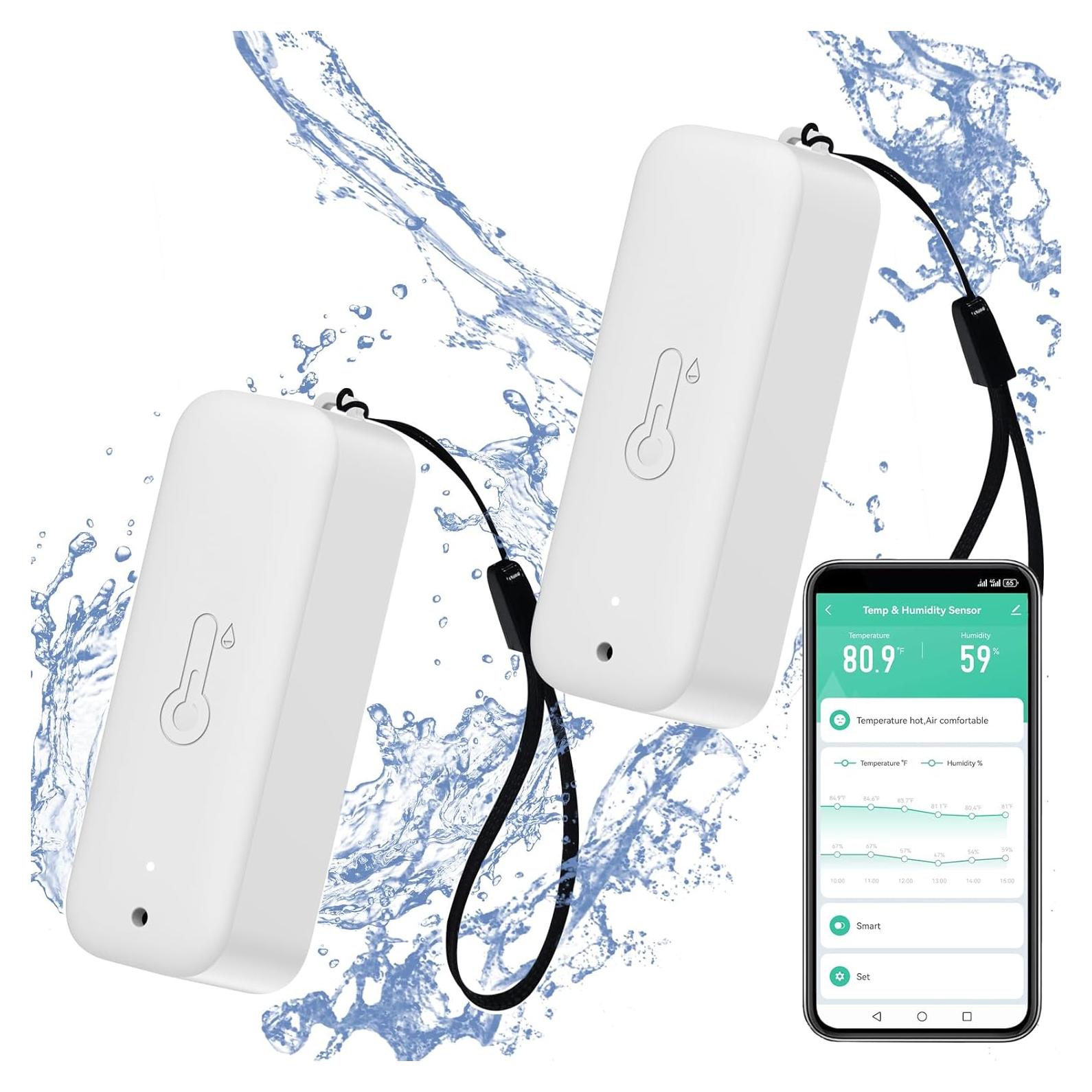 Higrómetro Termómetro Inteligente PHOVOLT IP65 2 Paquete