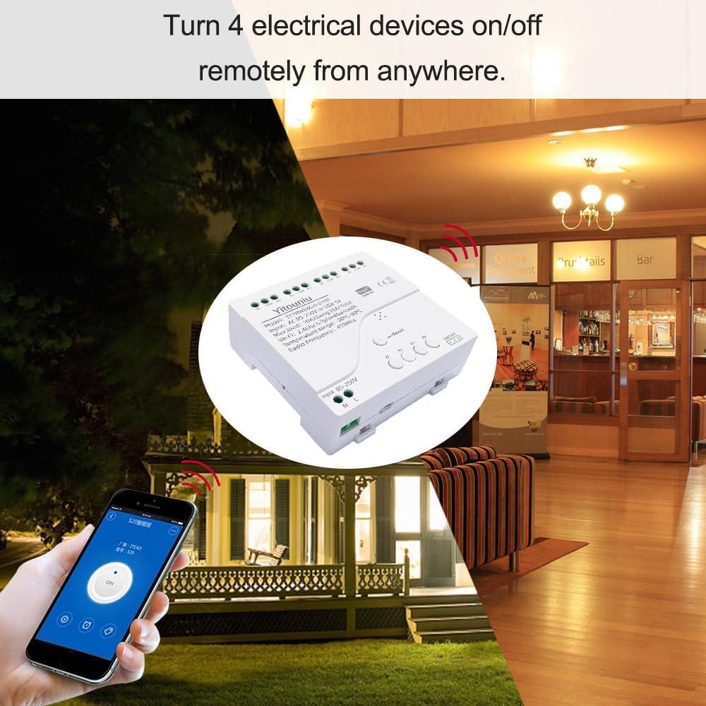 Controlador de Temperatura Inteligente Yitouniu 4 Canales 85-250V