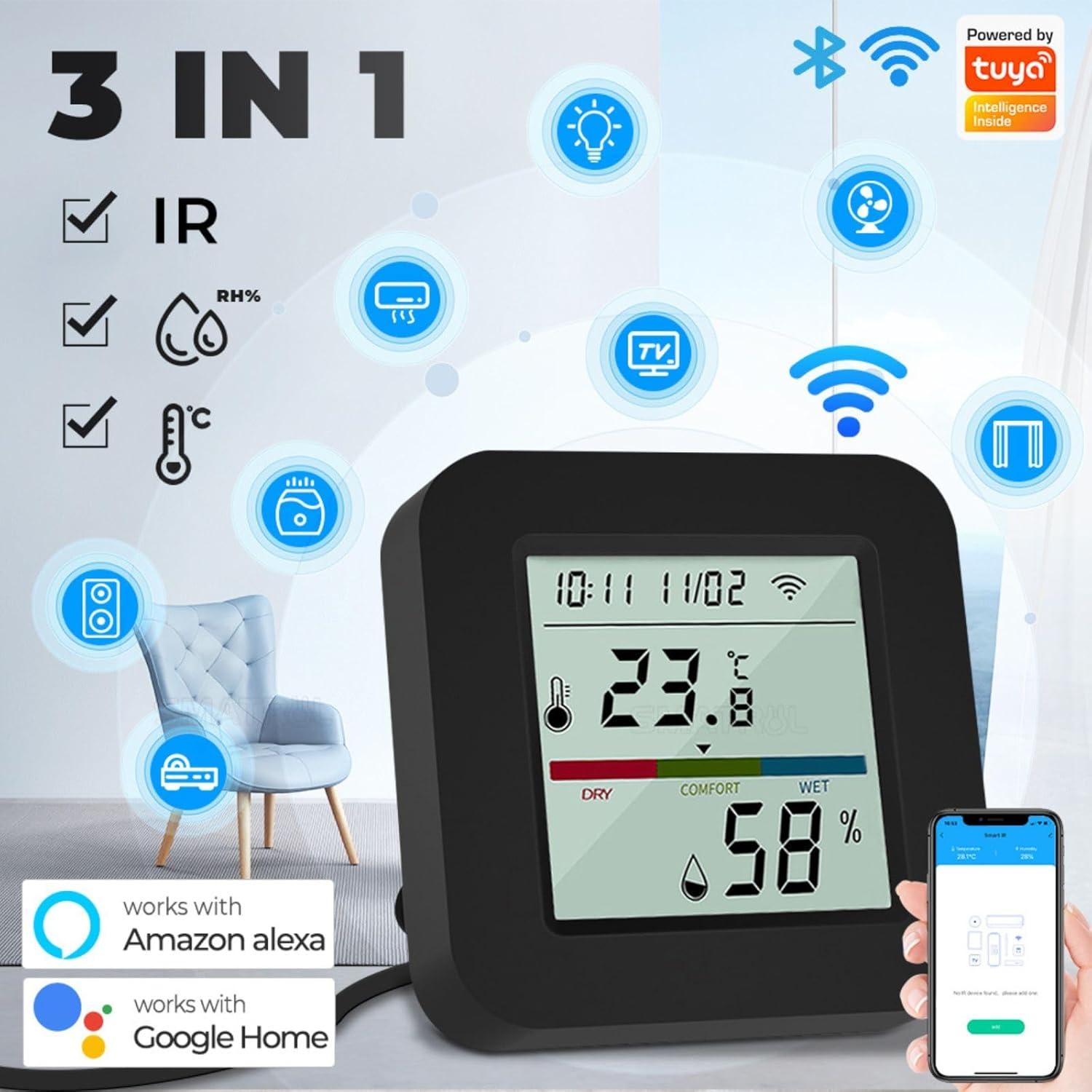 Control Remoto IR Inteligente Sanofuturion STHIR-C1 con Sensor T&H