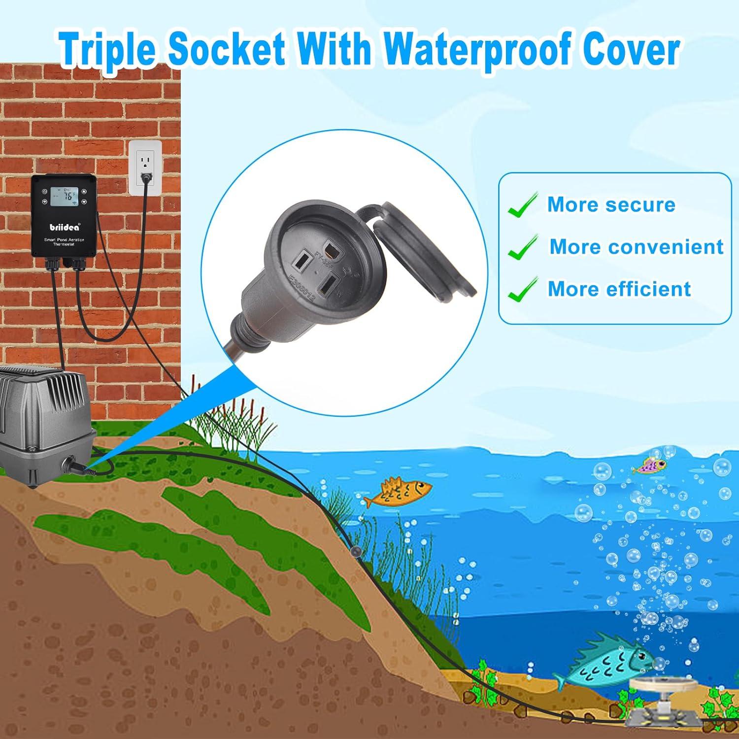 Termómetro de Agua de Estanque WiFi Briidea MK-121 1500W