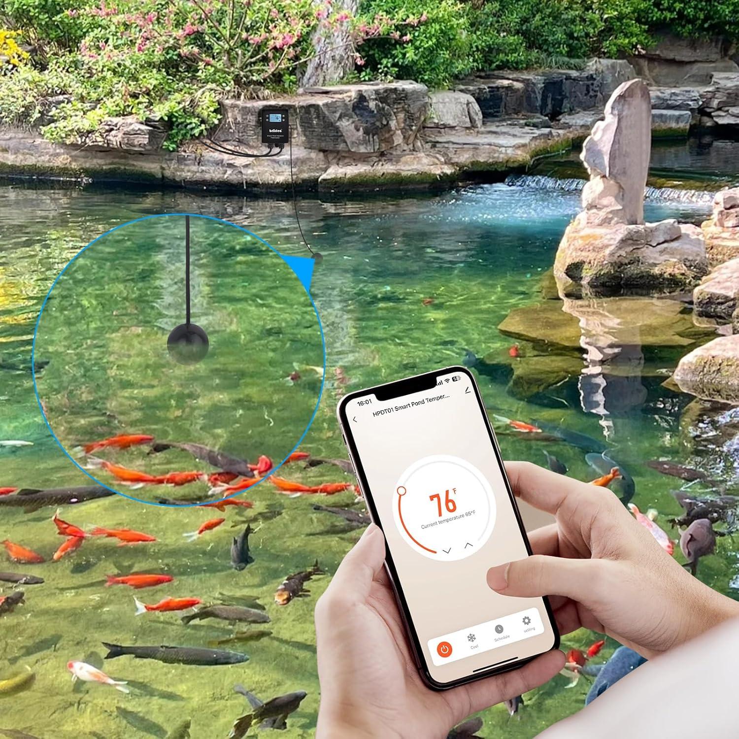 Termómetro de Agua de Estanque WiFi Briidea MK-121 1500W