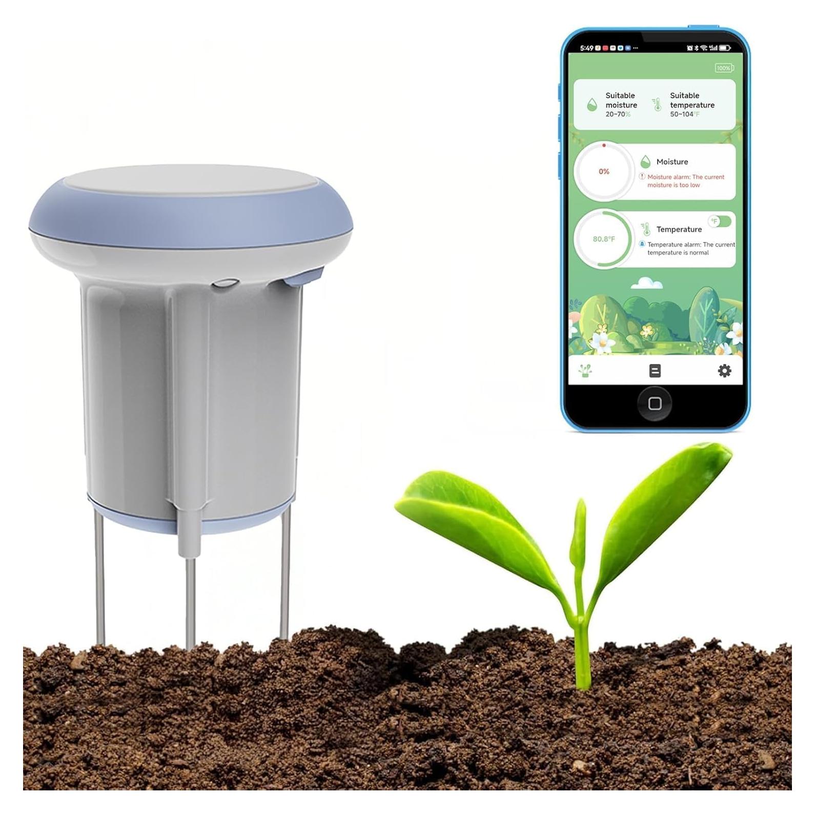 Sensor de Humedad y Temperatura Solar Zigbee Tuya 0-100% HR