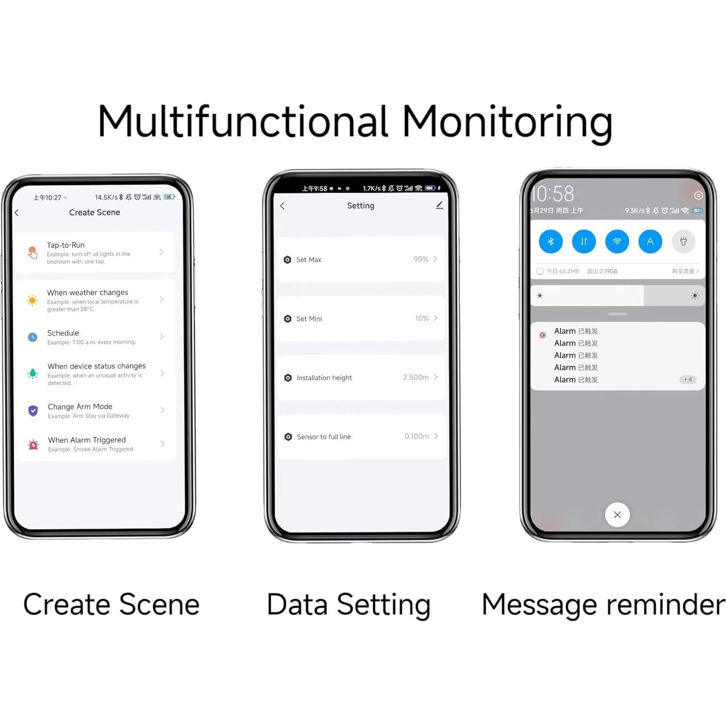 Sensor de Nivel de Tanque EPTTECH TLC2206 WiFi Ultrasonido