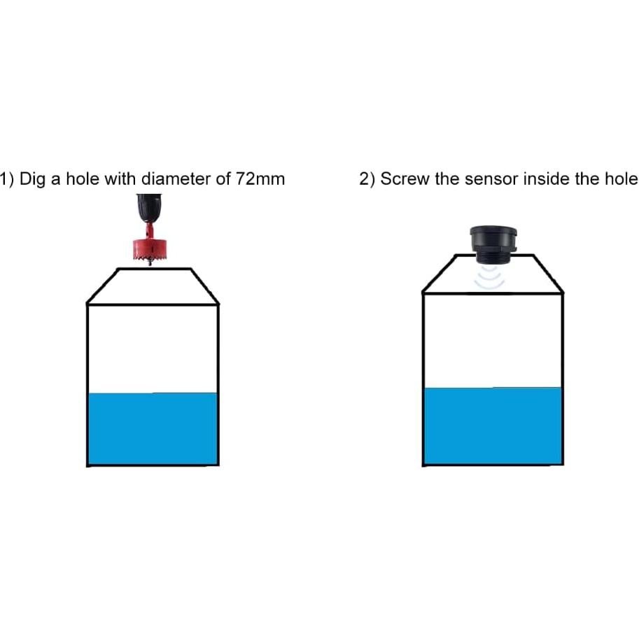 Sensor de Nivel de Tanque EPTTECH TLC2206 WiFi Ultrasonido