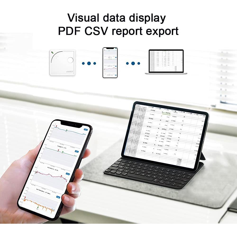 Sensor Ambiental WiFi UbiBot WS1 - Monitoreo Temperatura, Humedad y Luz