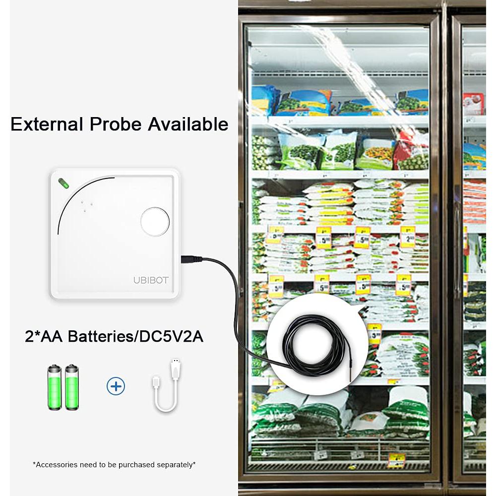 Sensor Ambiental WiFi UbiBot WS1 - Monitoreo Temperatura, Humedad y Luz
