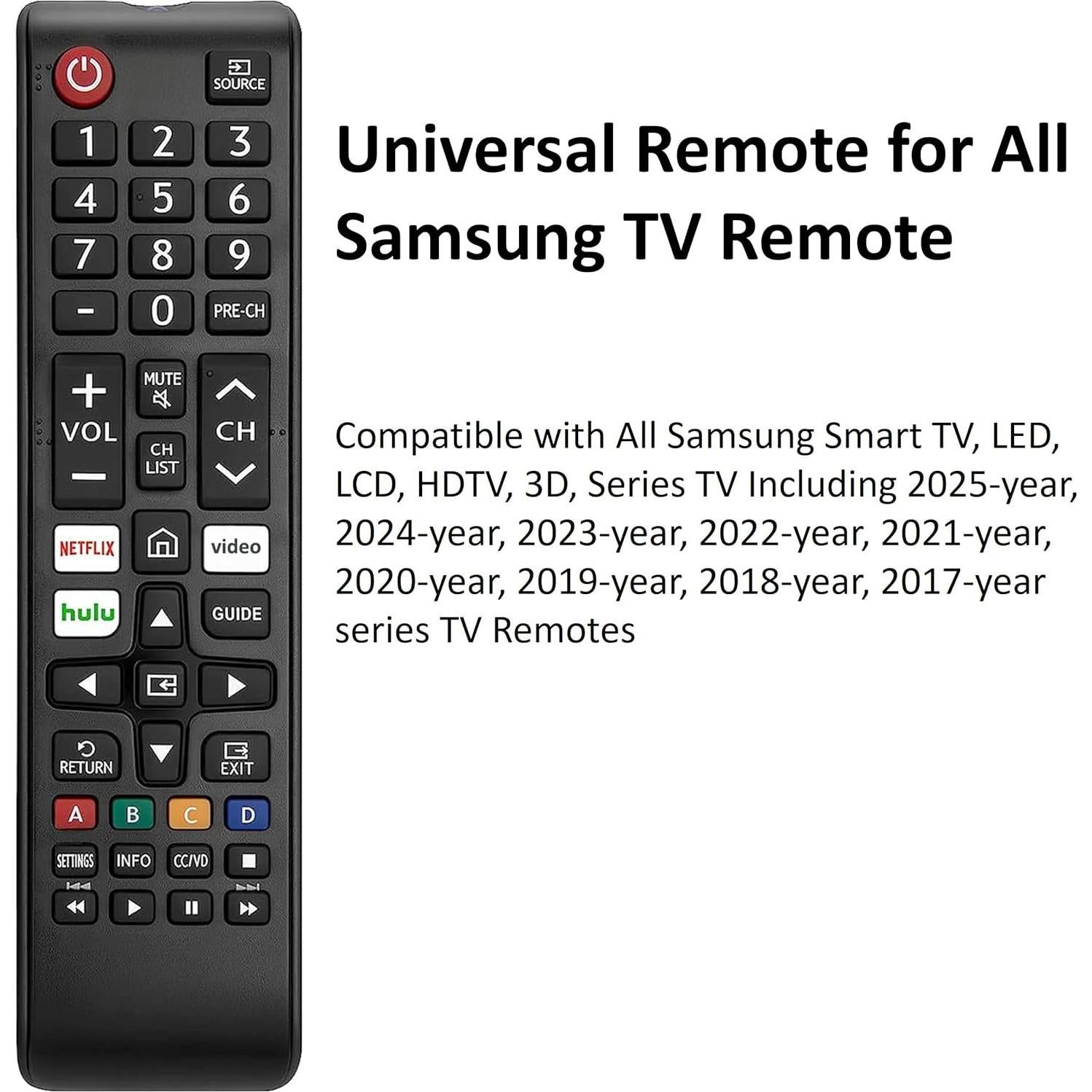 Control Remoto Universal Samsung LCD LED 4K 8K QLED