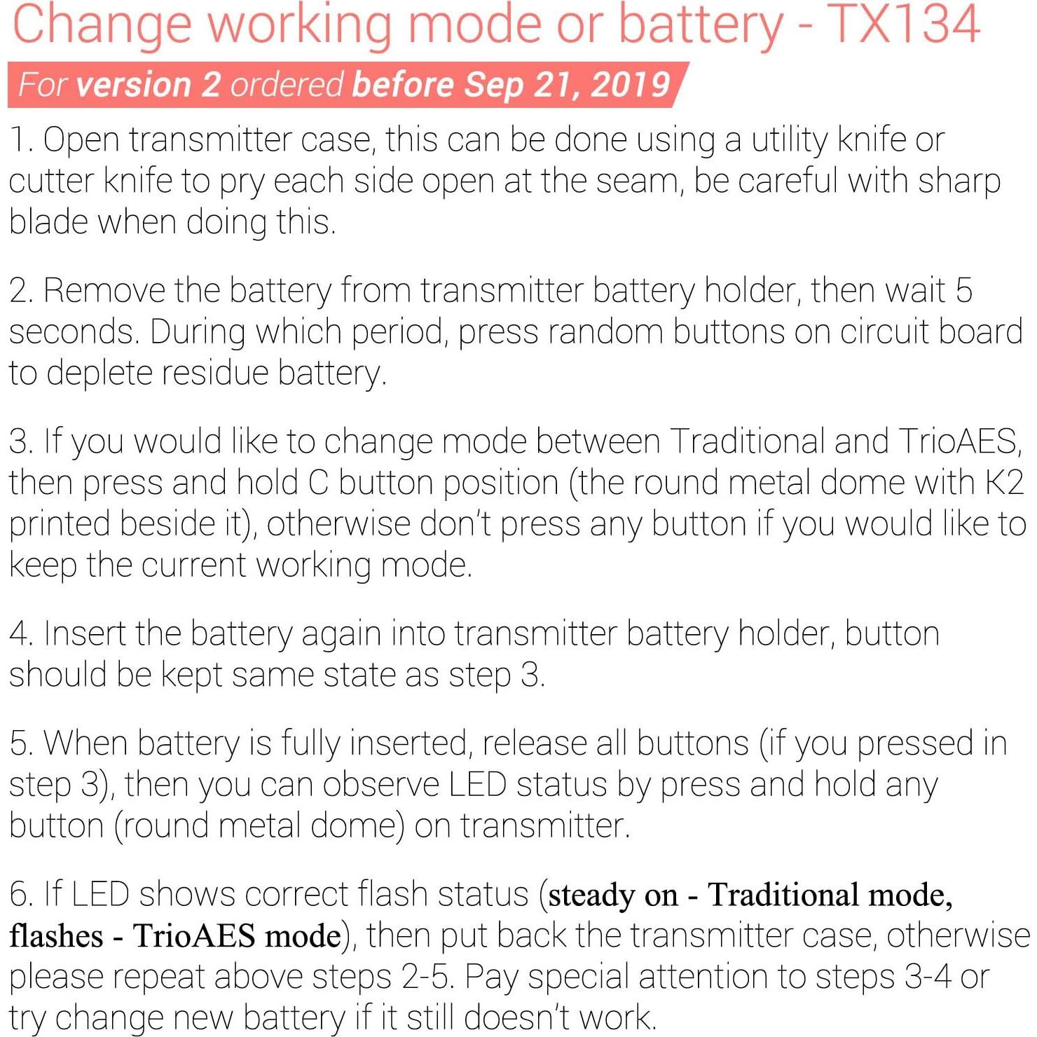 Controles Remotos Solidremote TX-134, Paquete de 2, Código Rodante