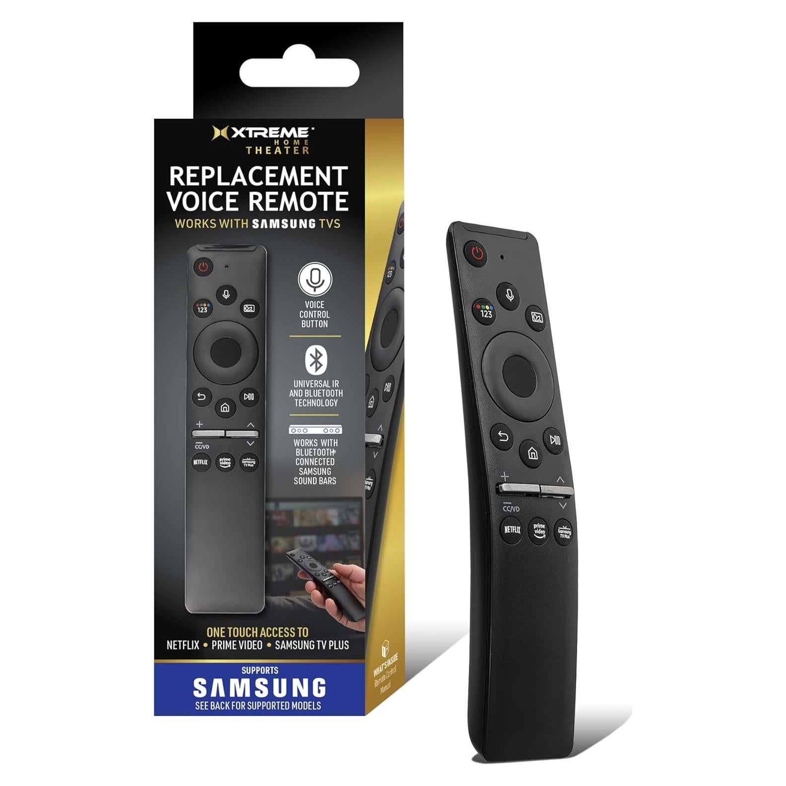 Control Remoto Universal Samsung Smart TV - Búsqueda por Voz, Acceso Rápido a Netflix y Prime Video