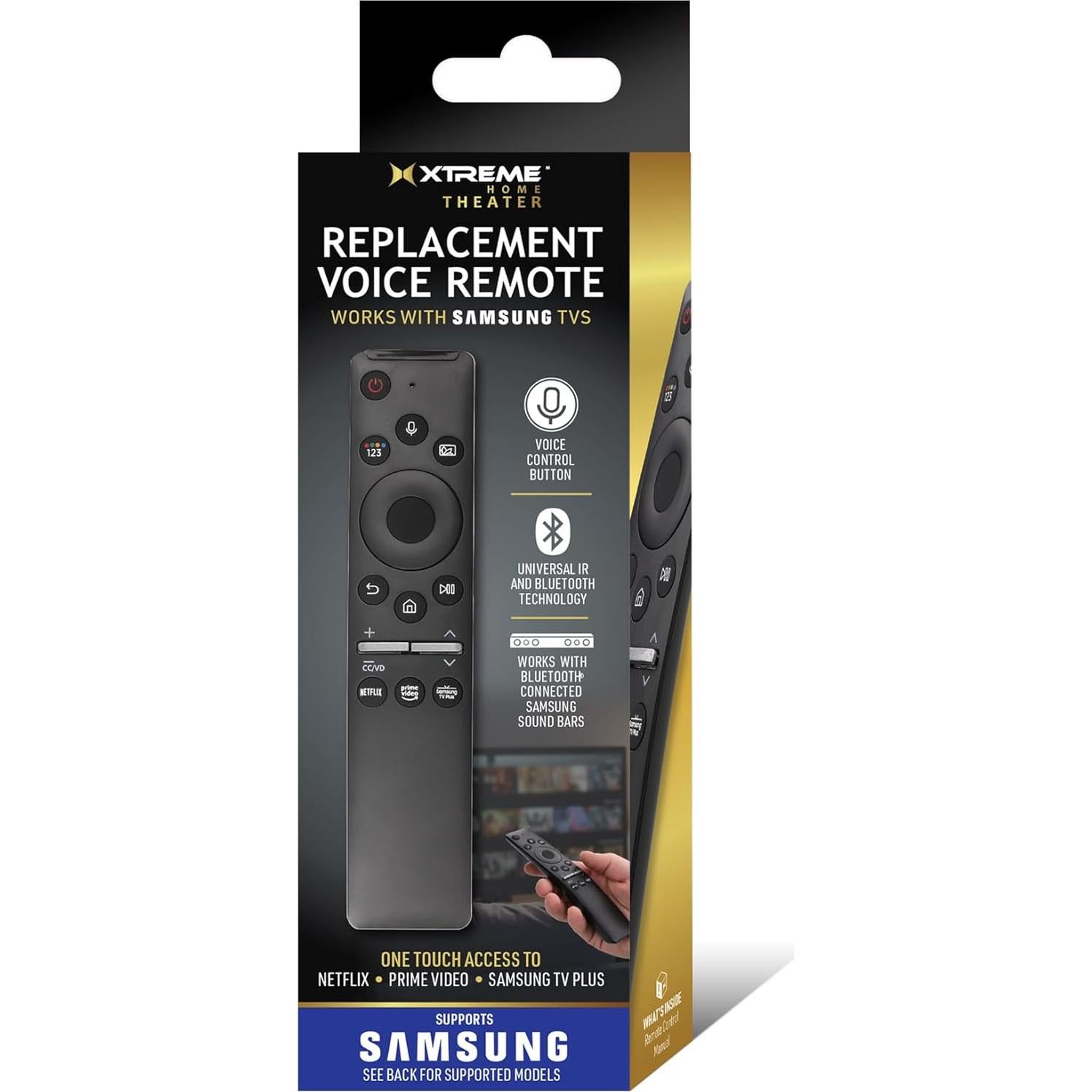 Control Remoto Universal Samsung Smart TV - Búsqueda por Voz, Acceso Rápido a Netflix y Prime Video
