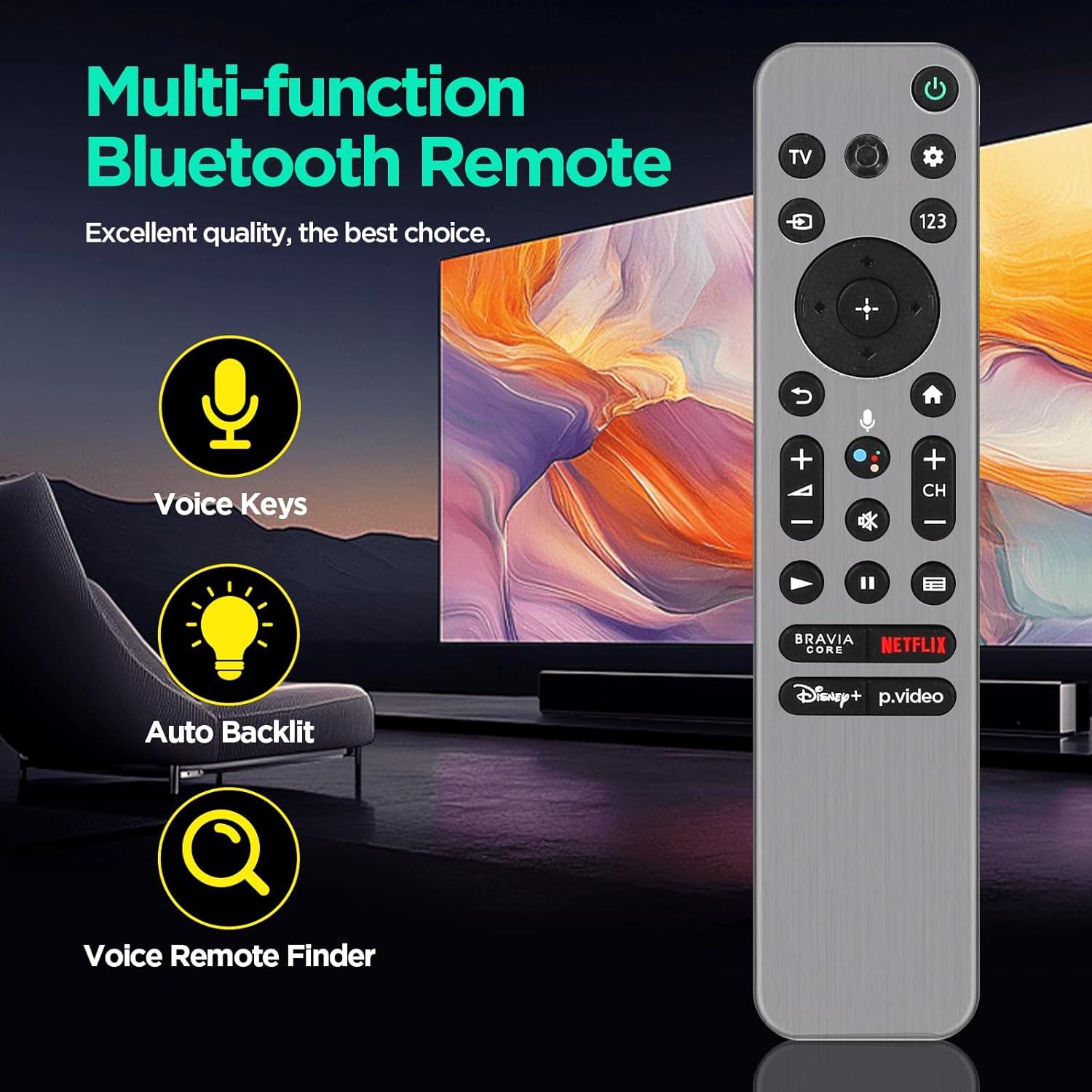 Control Remoto de Voz Piudekei RMF-TX910U para TV Sony Bravia 4K