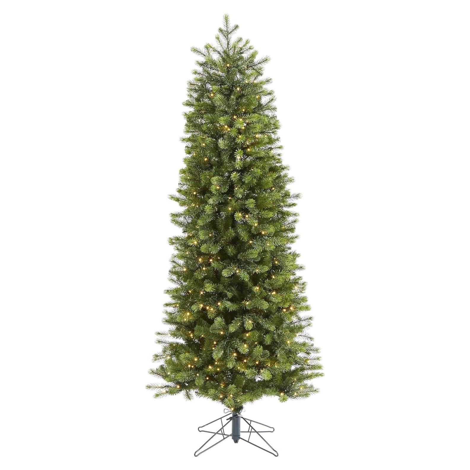 Árbol de Navidad Artificial Nearly Natural 198 cm con 450 luces LED