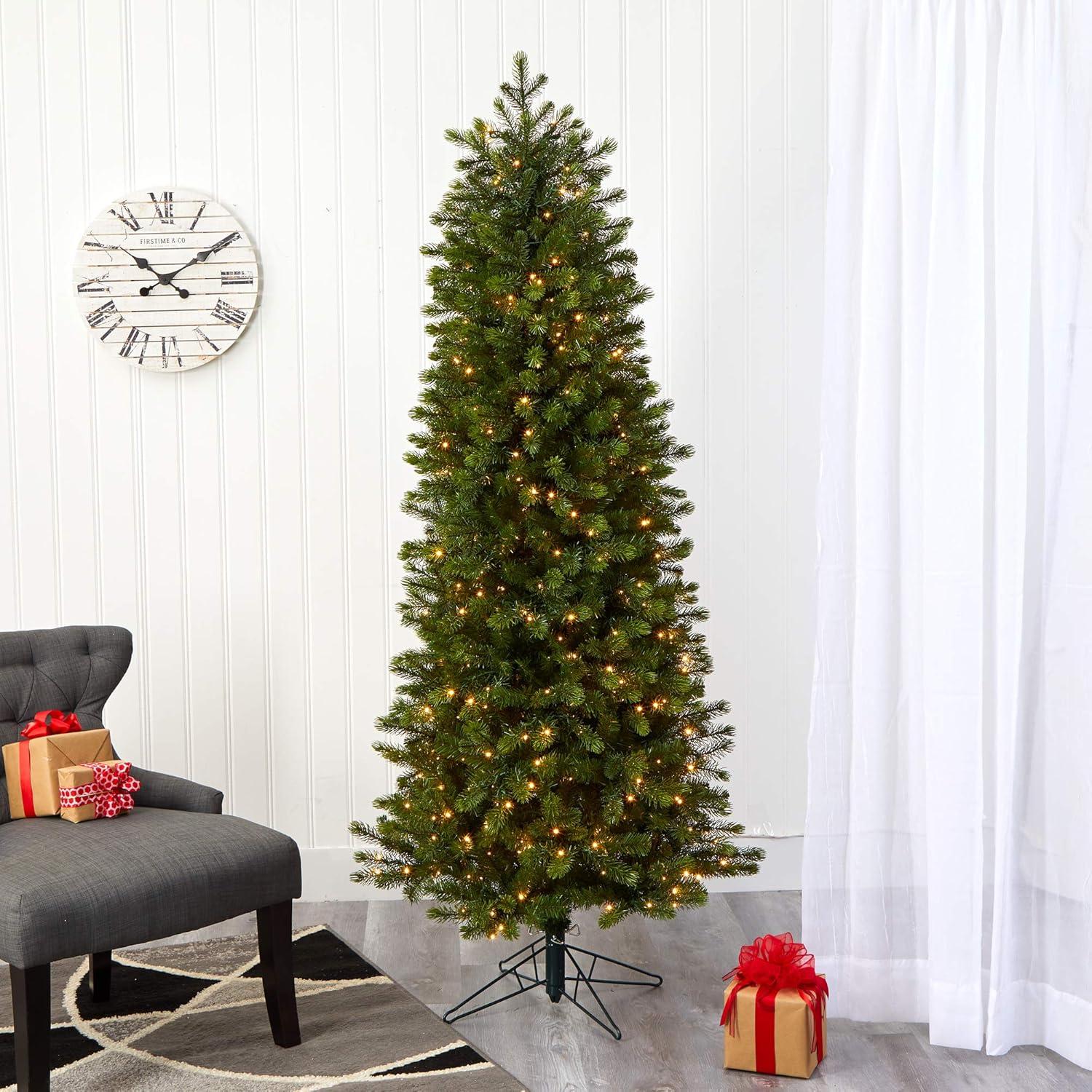 Árbol de Navidad Artificial Nearly Natural 198 cm con 450 luces LED